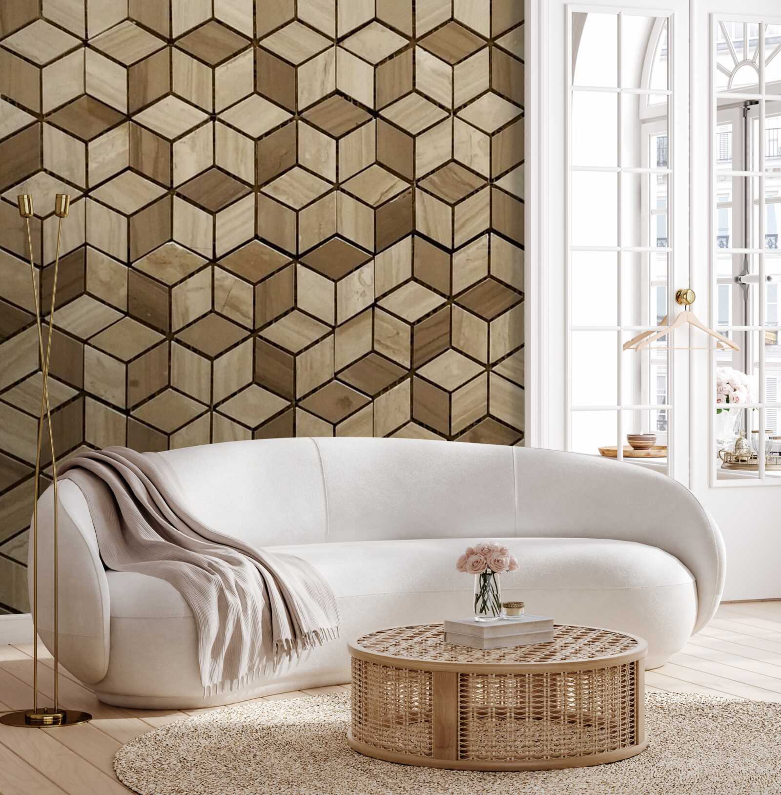 Fototapet cuadrilateralele și romboizii se intersectează