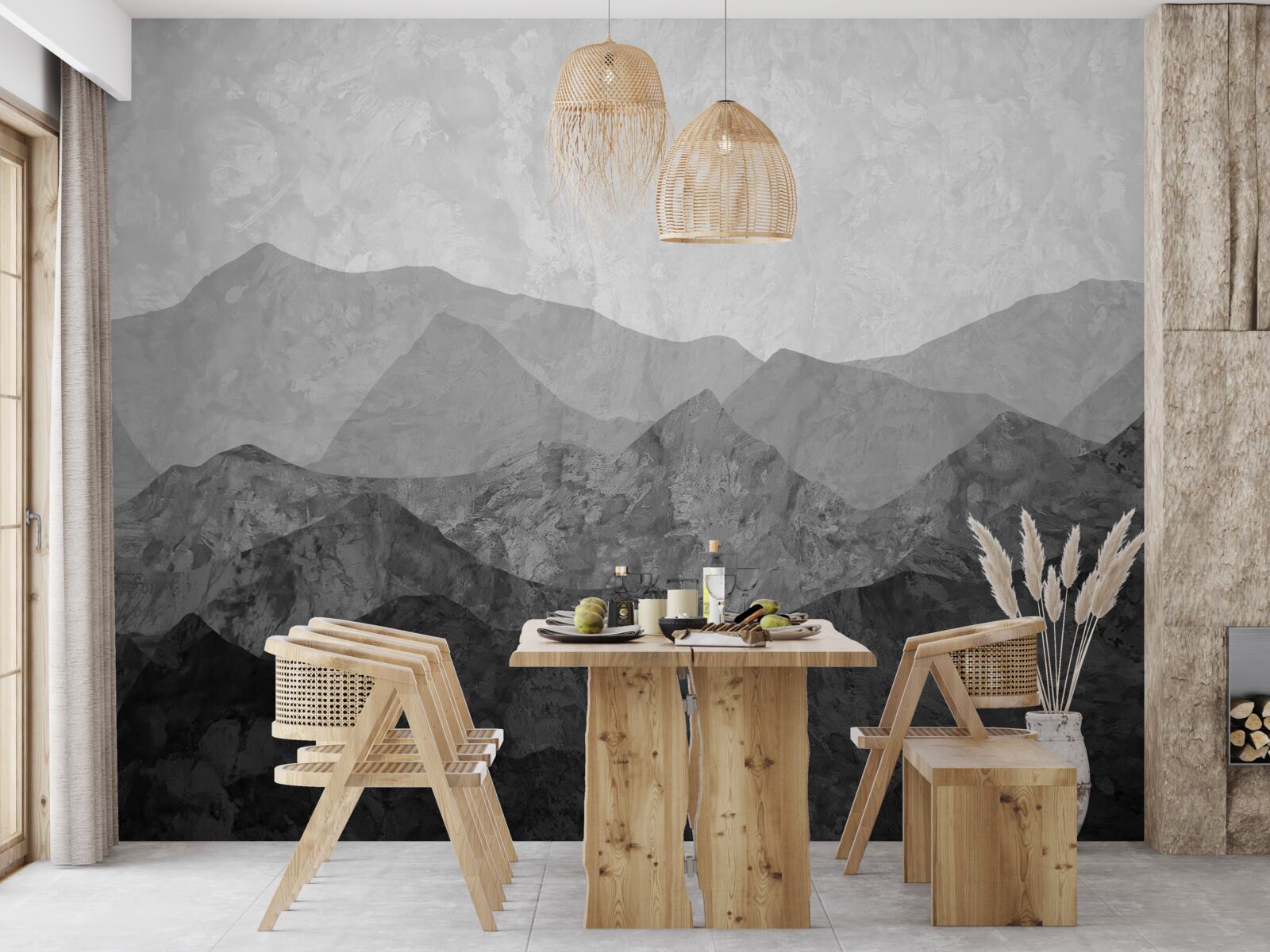 Fototapet lanțuri muntoase maiestuoase