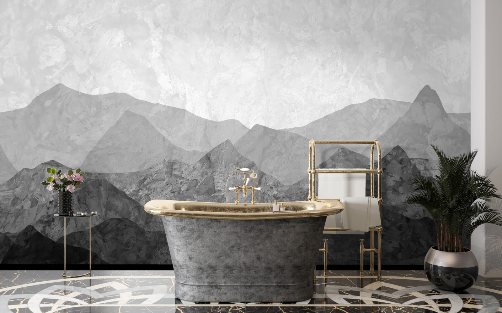 Fototapet lanțuri muntoase maiestuoase