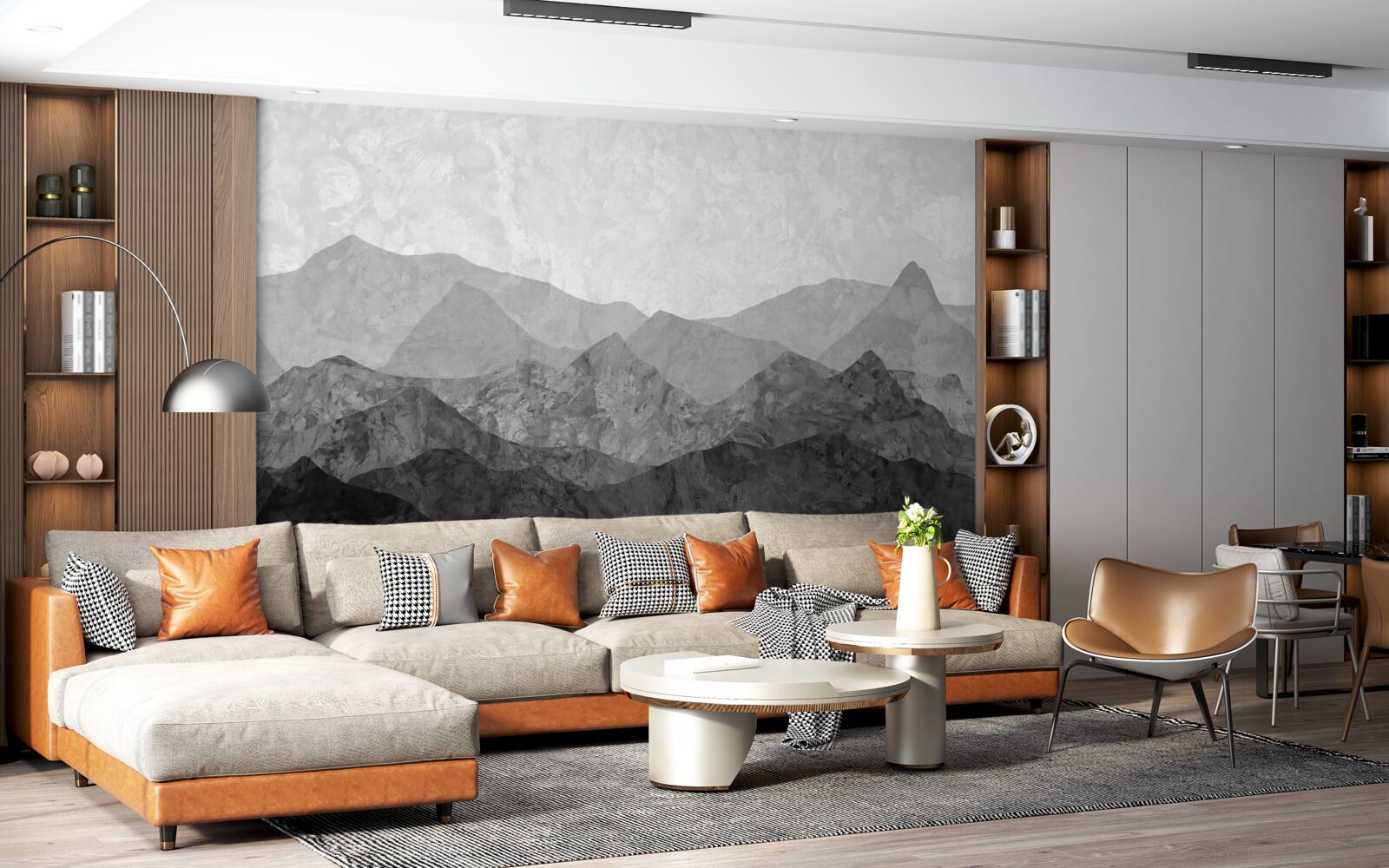 Fototapet lanțuri muntoase maiestuoase