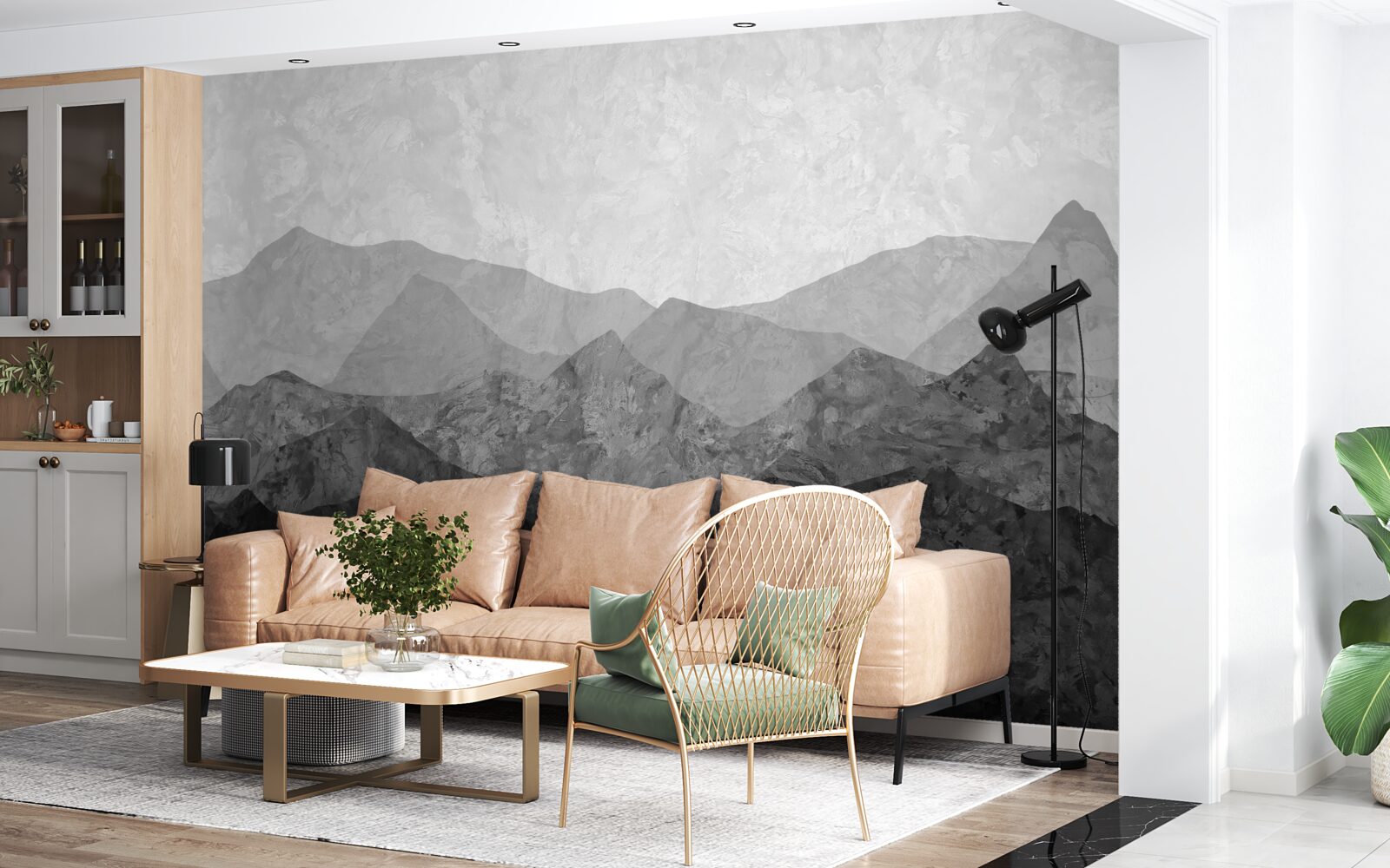 Fototapet lanțuri muntoase maiestuoase