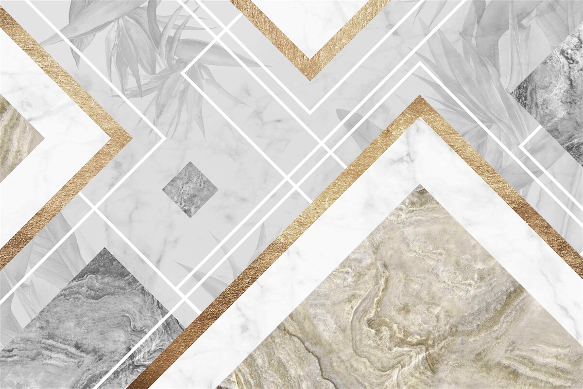 Fototapet linii dreptunghiulare pe marmură