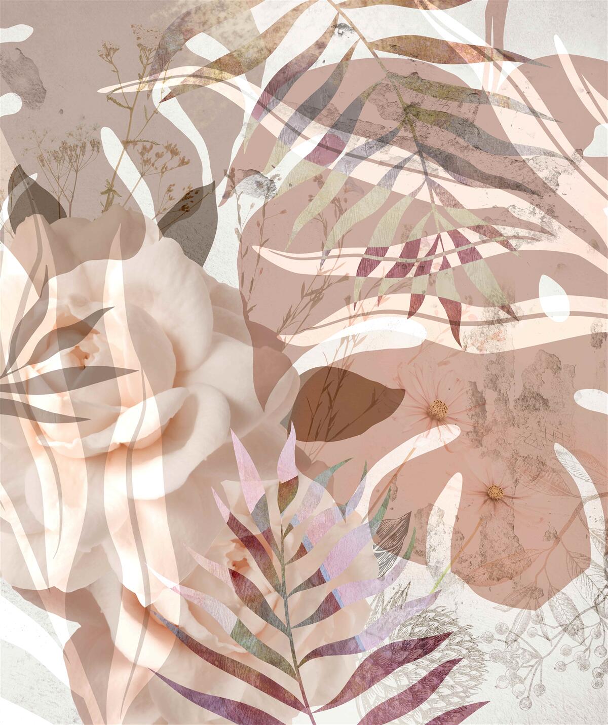 Fototapet diversitatea frunzișului tropical