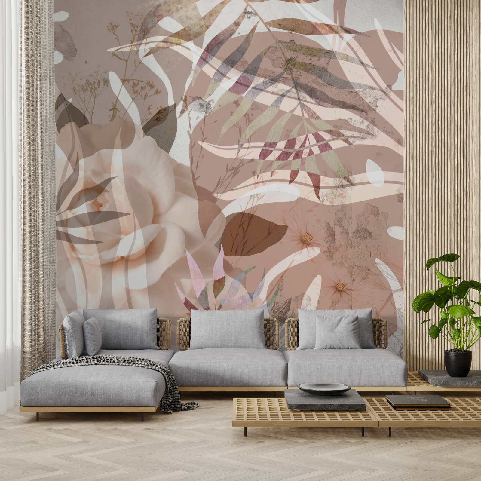 Fototapet diversitatea frunzișului tropical