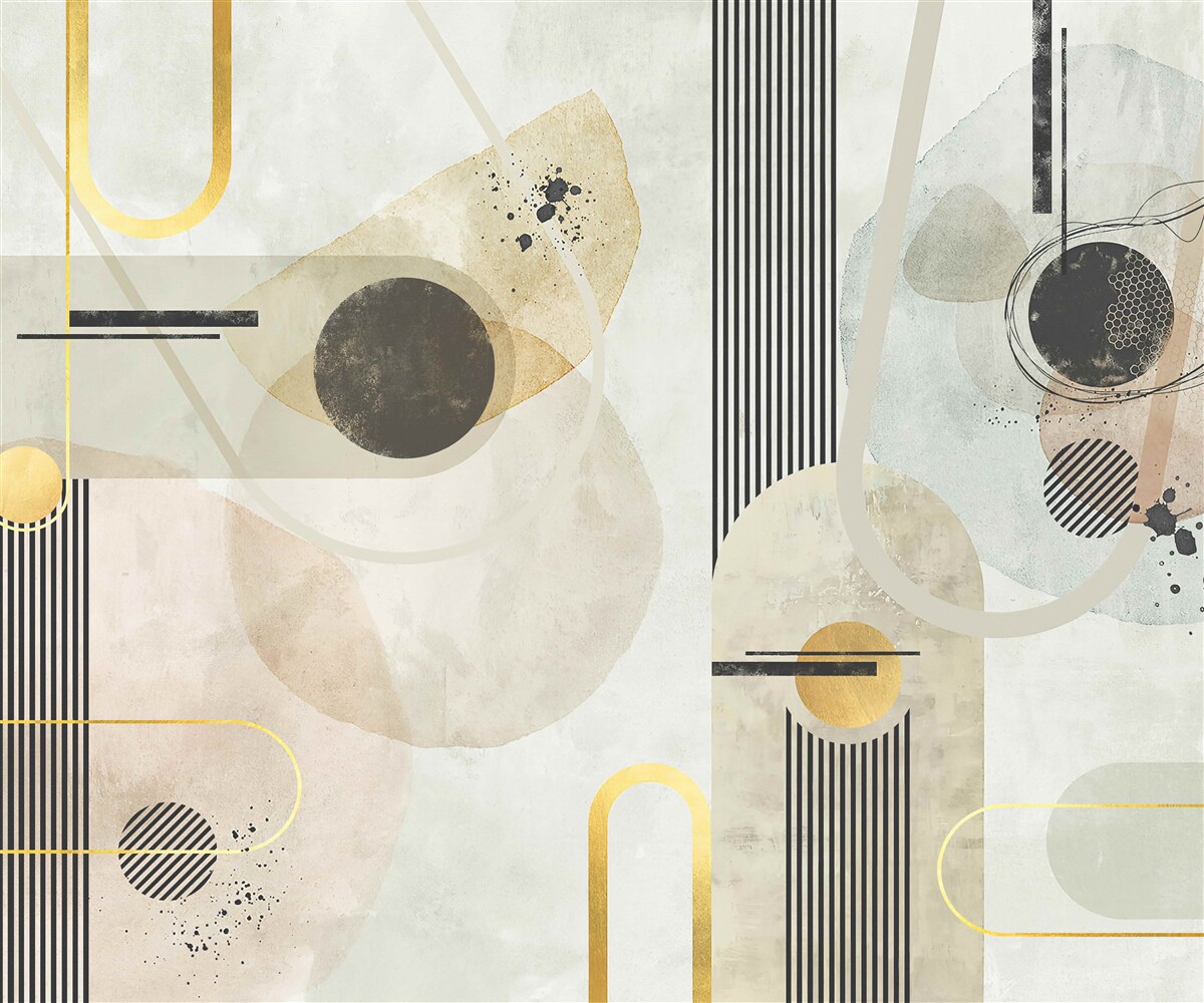 Fototapet forme și linii abstracte verticale