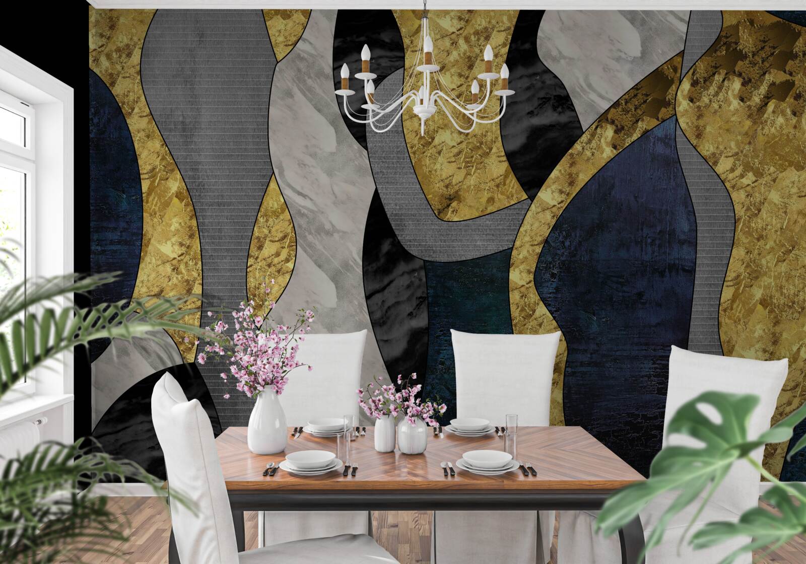 Fototapet femeie în element lichid