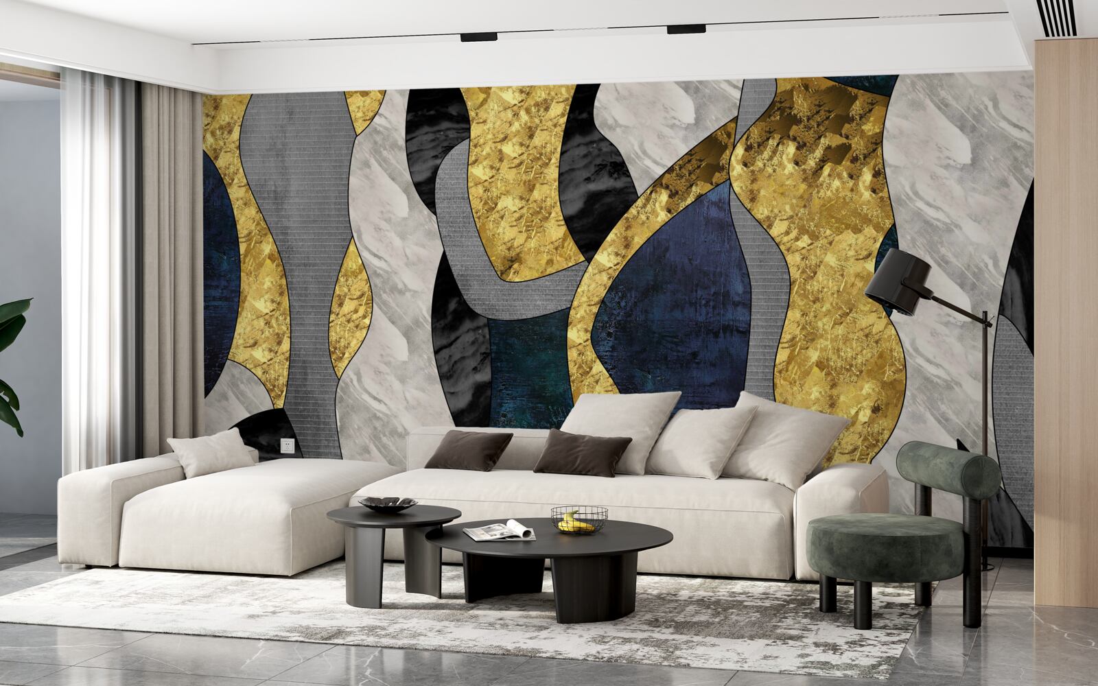 Fototapet femeie în element lichid