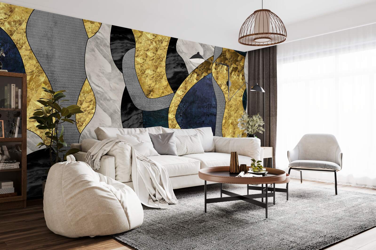 Fototapet femeie în element lichid