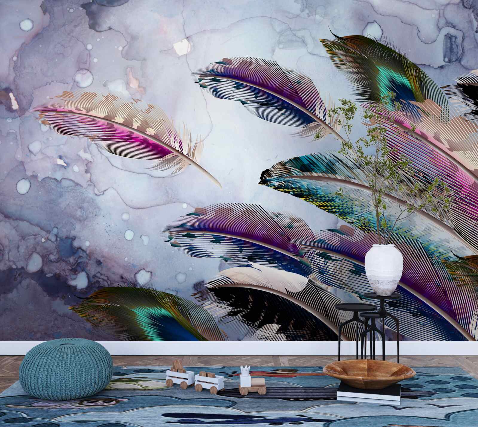 Fototapet penajul păsării magice