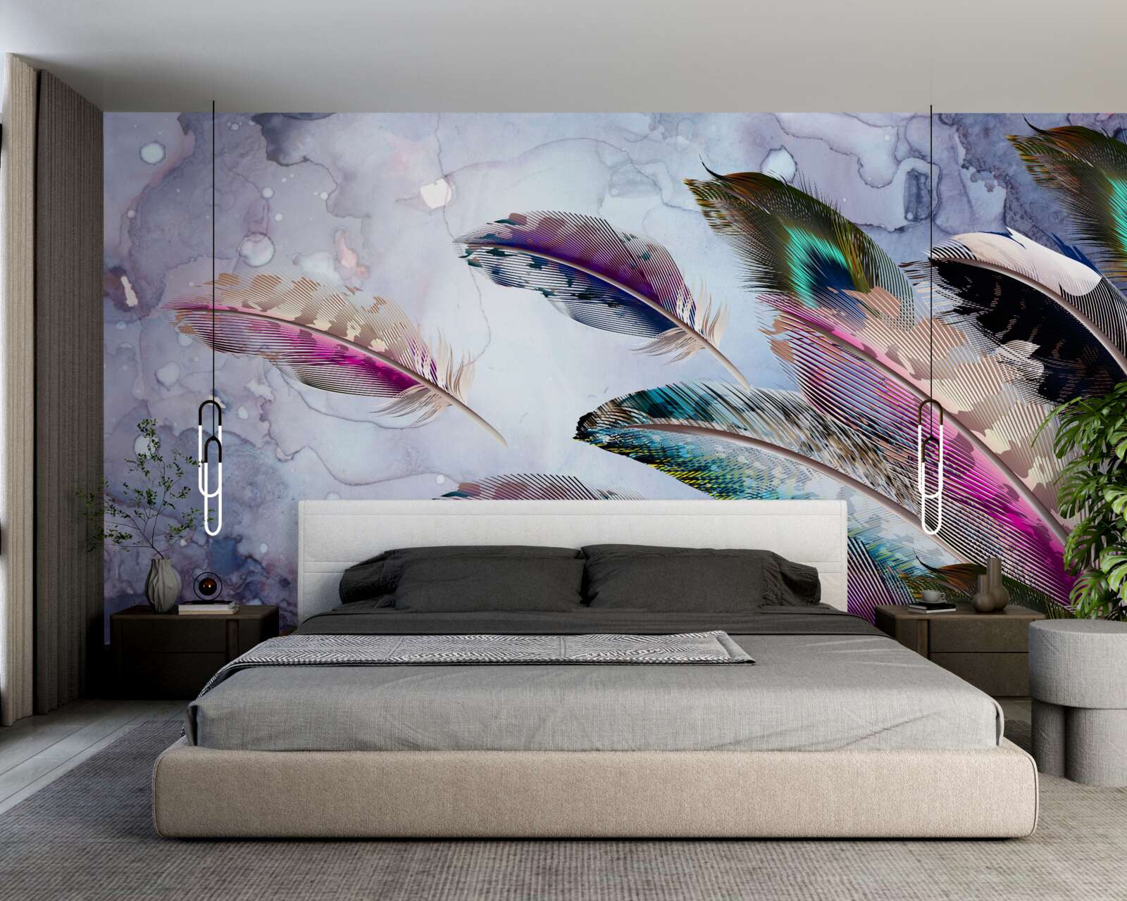 Fototapet penajul păsării magice