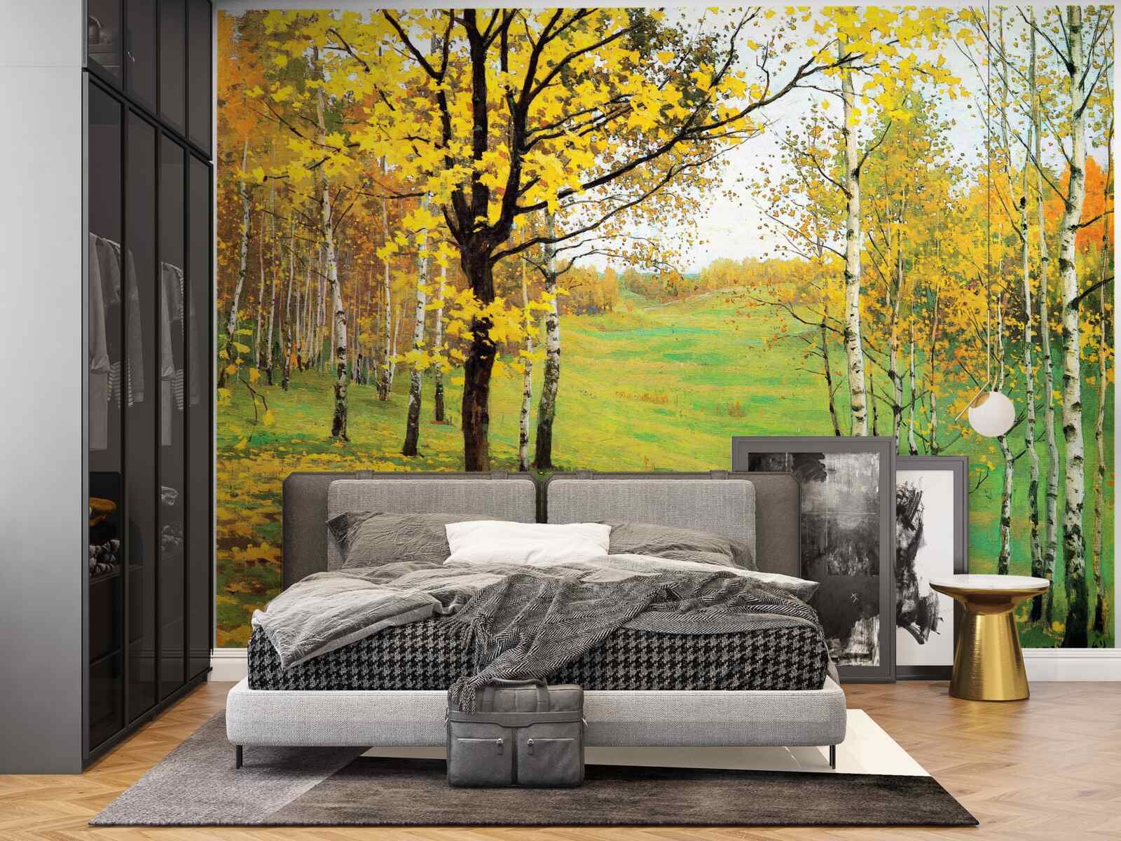 Fototapet Pădurea de toamnă este învăluită în nuanțe uimitoare