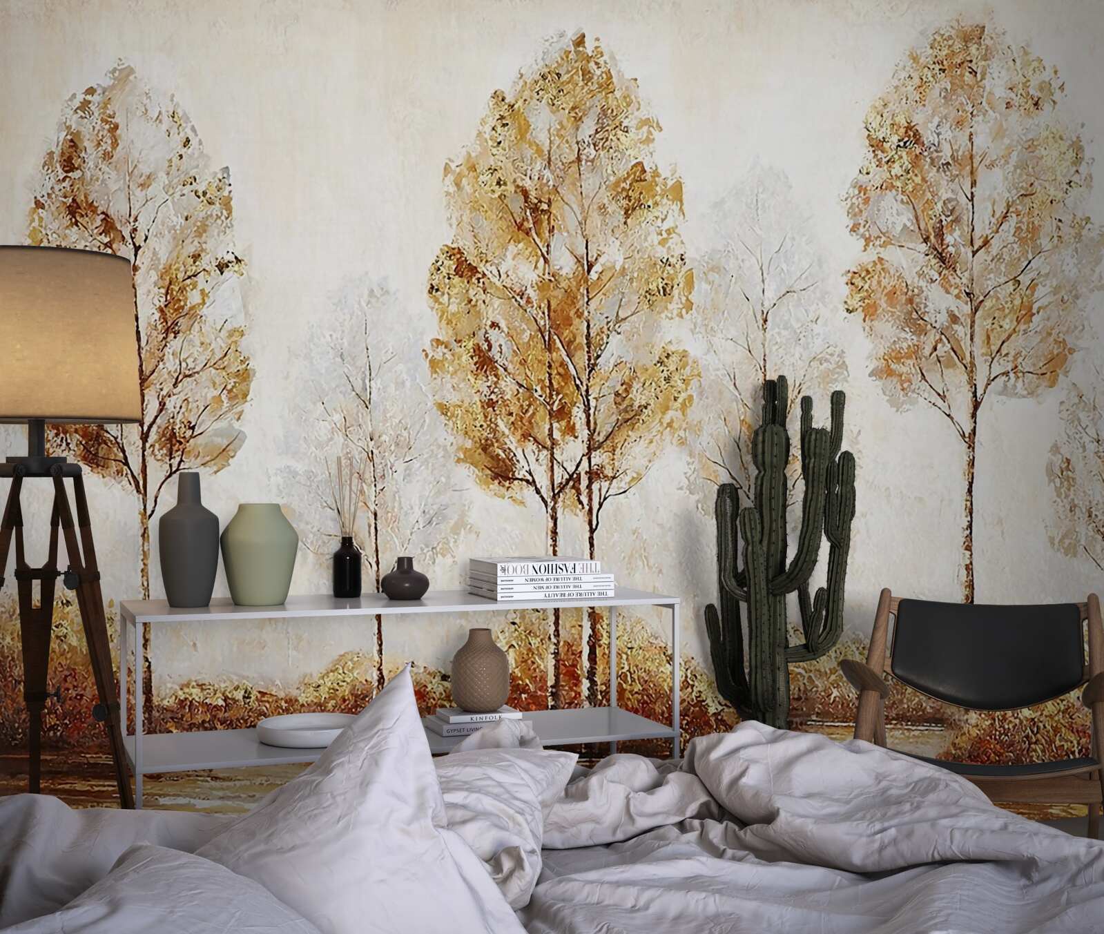 Fototapet imagine a unei păduri în toamnă