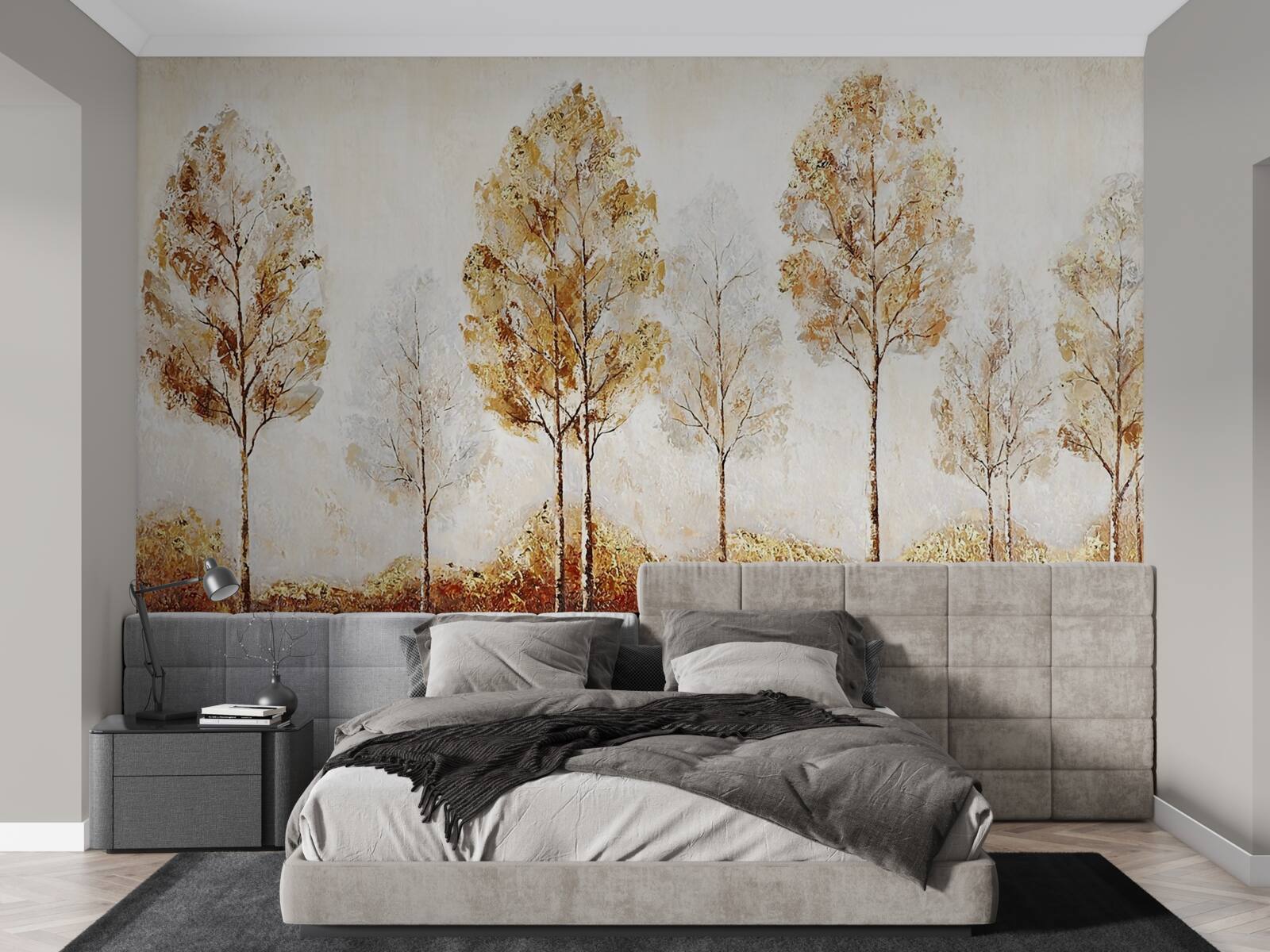 Fototapet imagine a unei păduri în toamnă