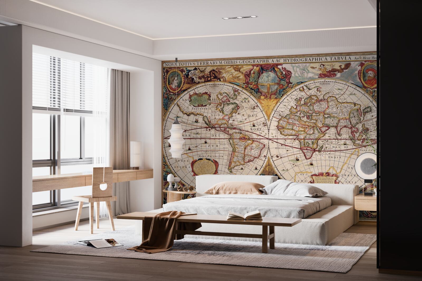 Fototapet hartă veche a lumii