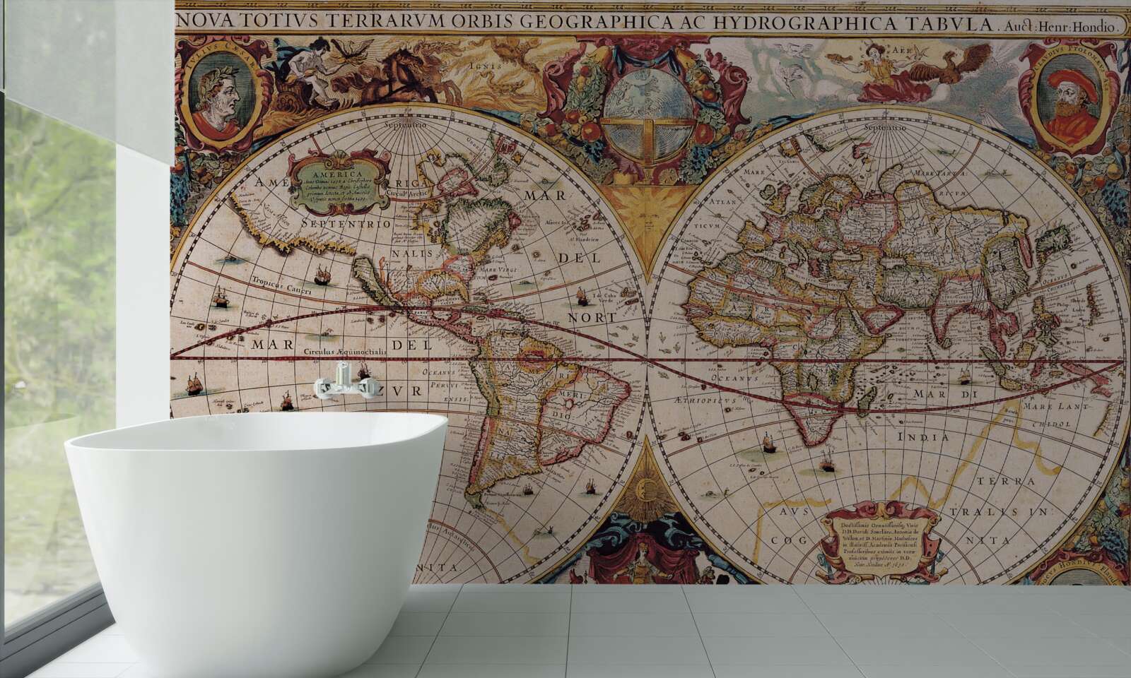 Fototapet hartă veche a lumii