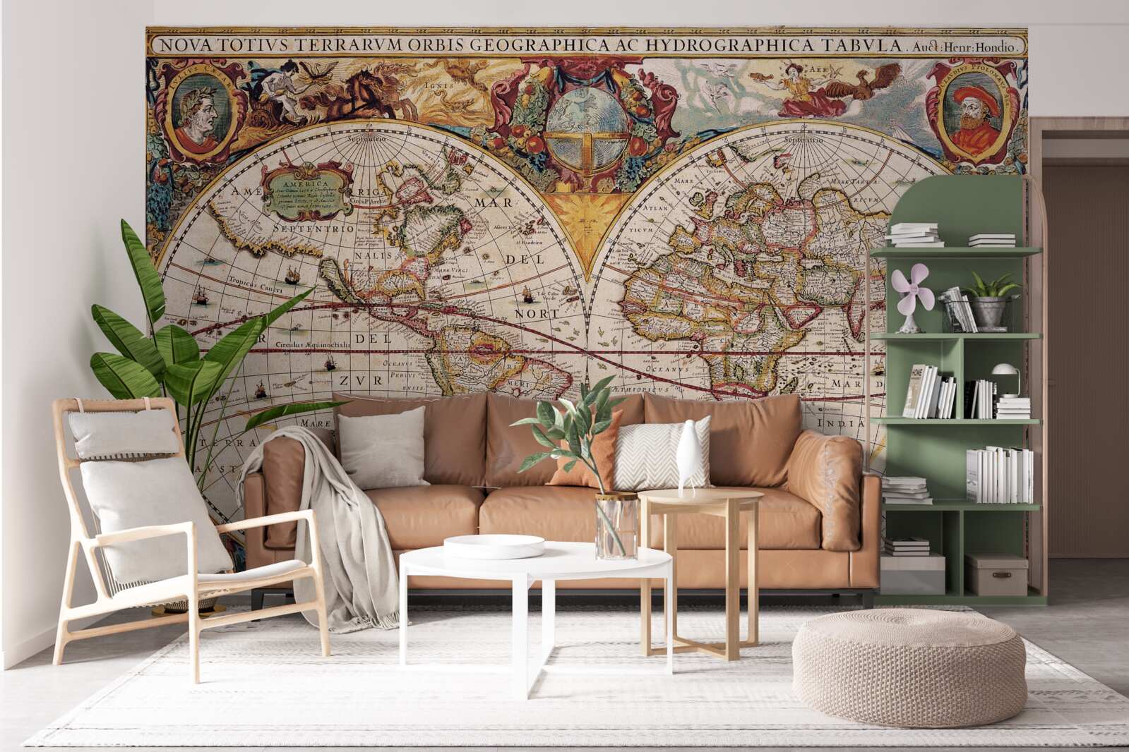 Fototapet hartă veche a lumii