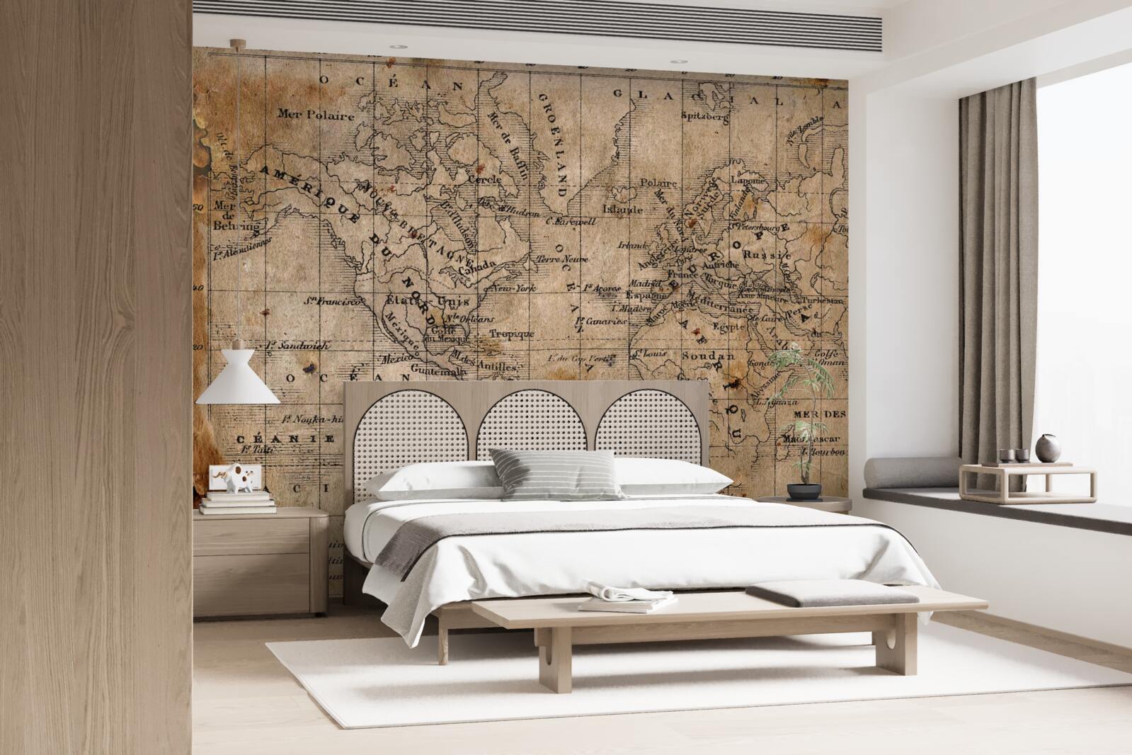 Fototapet fragment de cartografie antică