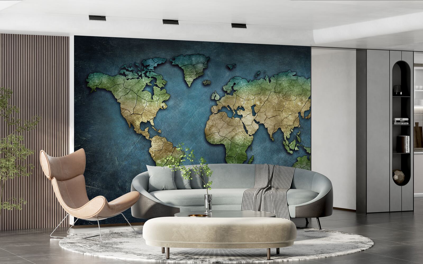 Fototapet harta lumii pentru perete