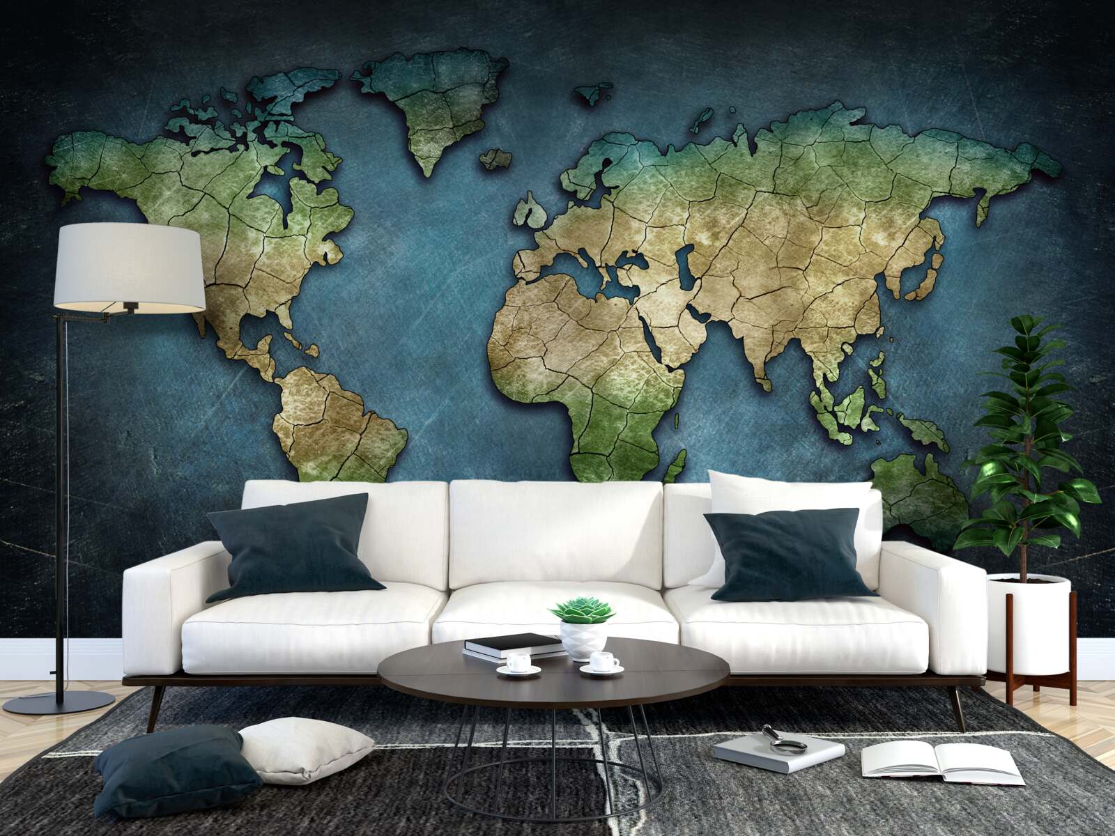 Fototapet harta lumii pentru perete