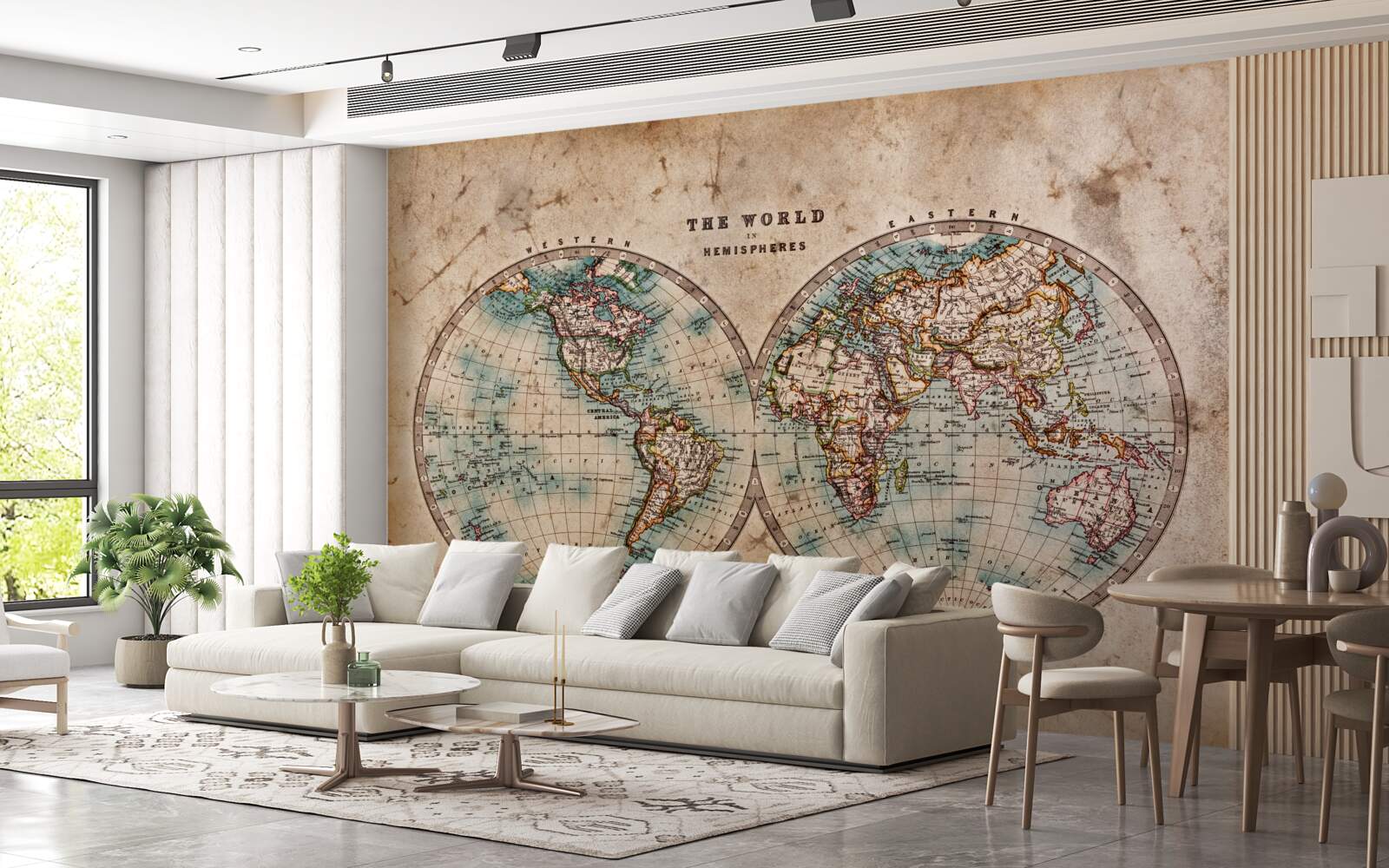 Fototapet atlas geografic antic în două volume