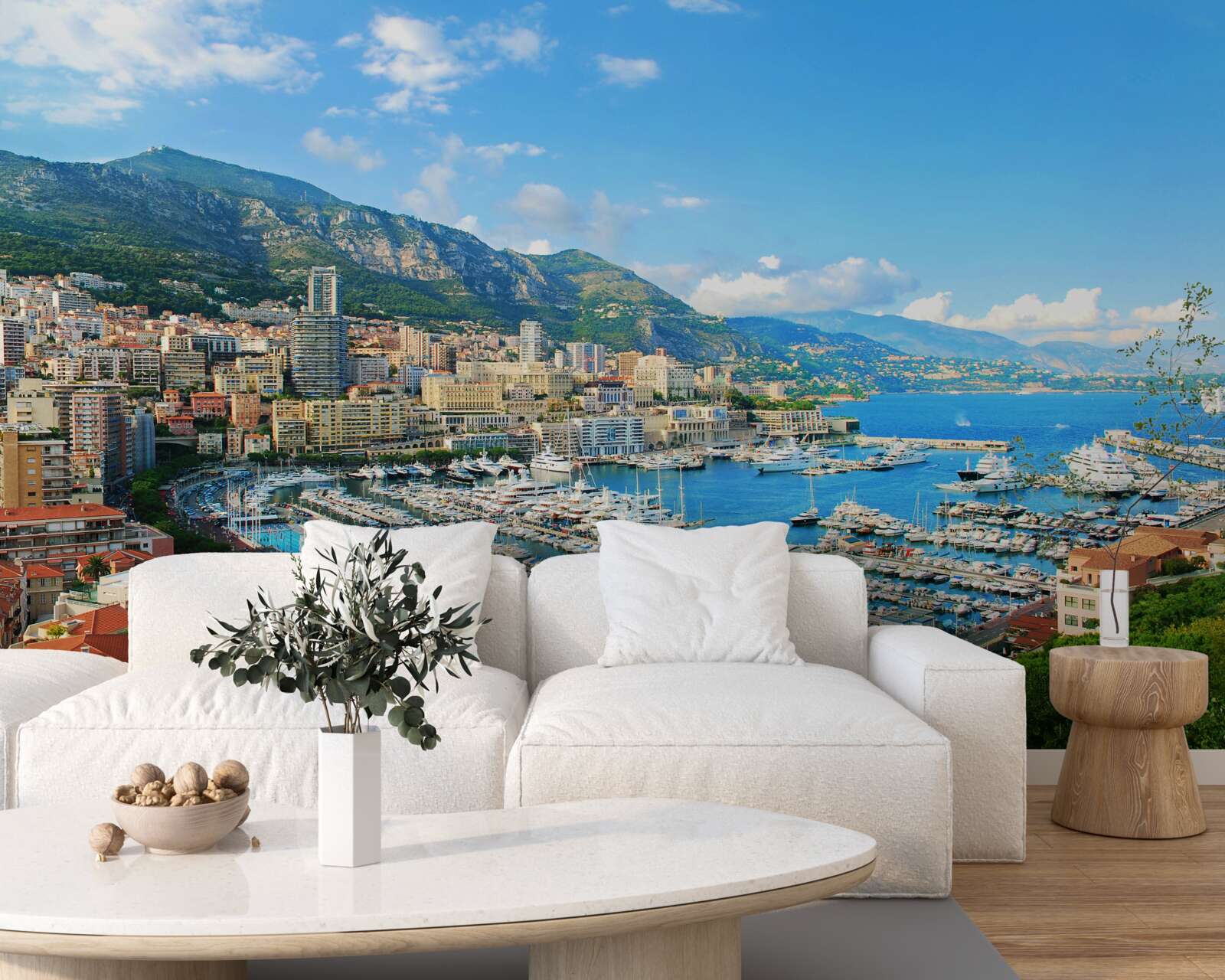 Fototapet monaco este un golf unde se adună multe iahturi