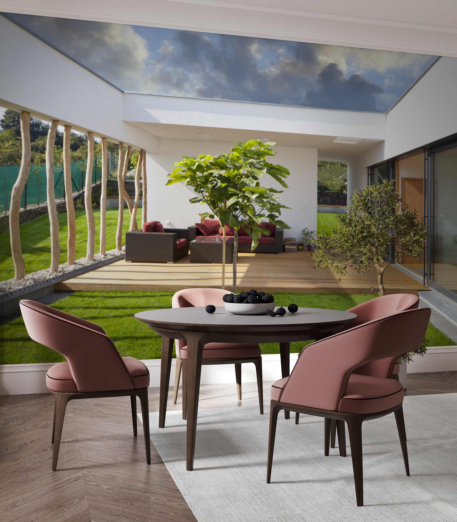 Fototapet design interior modernizat al unei locuințe private