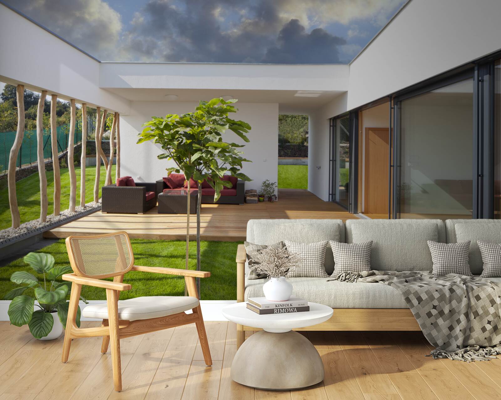 Fototapet design interior modernizat al unei locuințe private