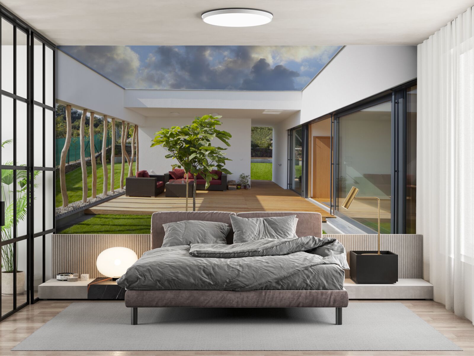 Fototapet design interior modernizat al unei locuințe private