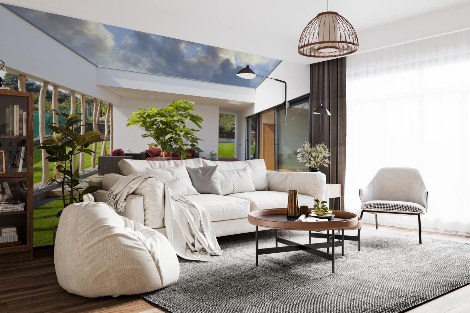 Fototapet design interior modernizat al unei locuințe private