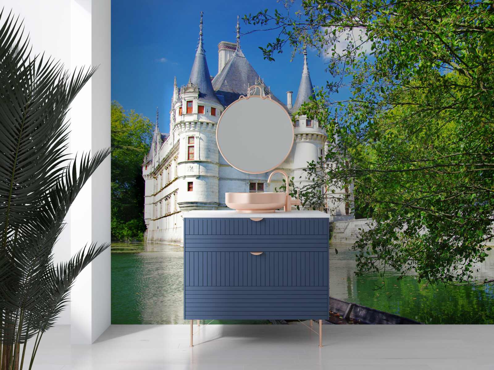 Fototapet palatul de vară este situat pe malul unui lac