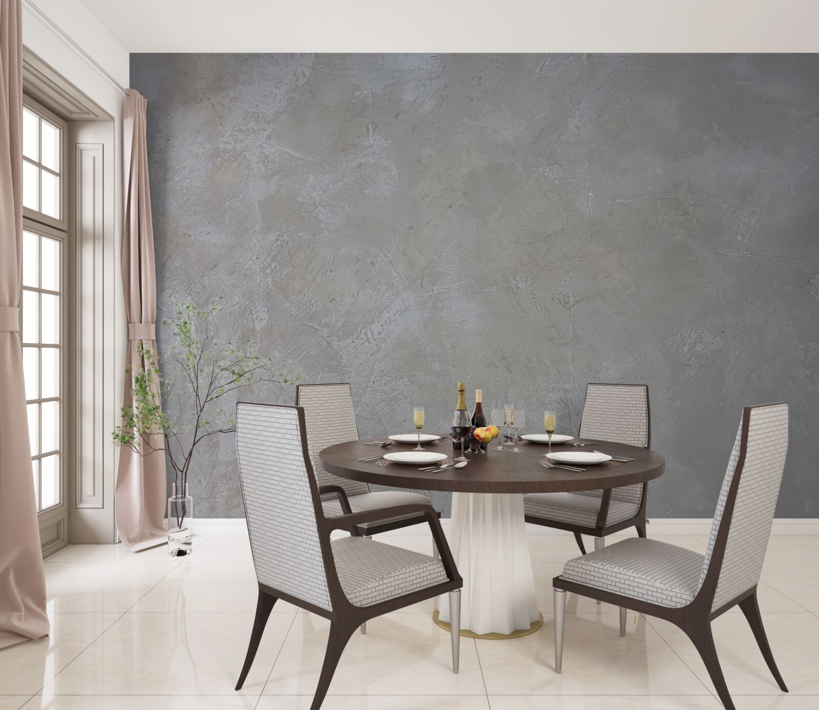 Fototapet fundal gri argintiu