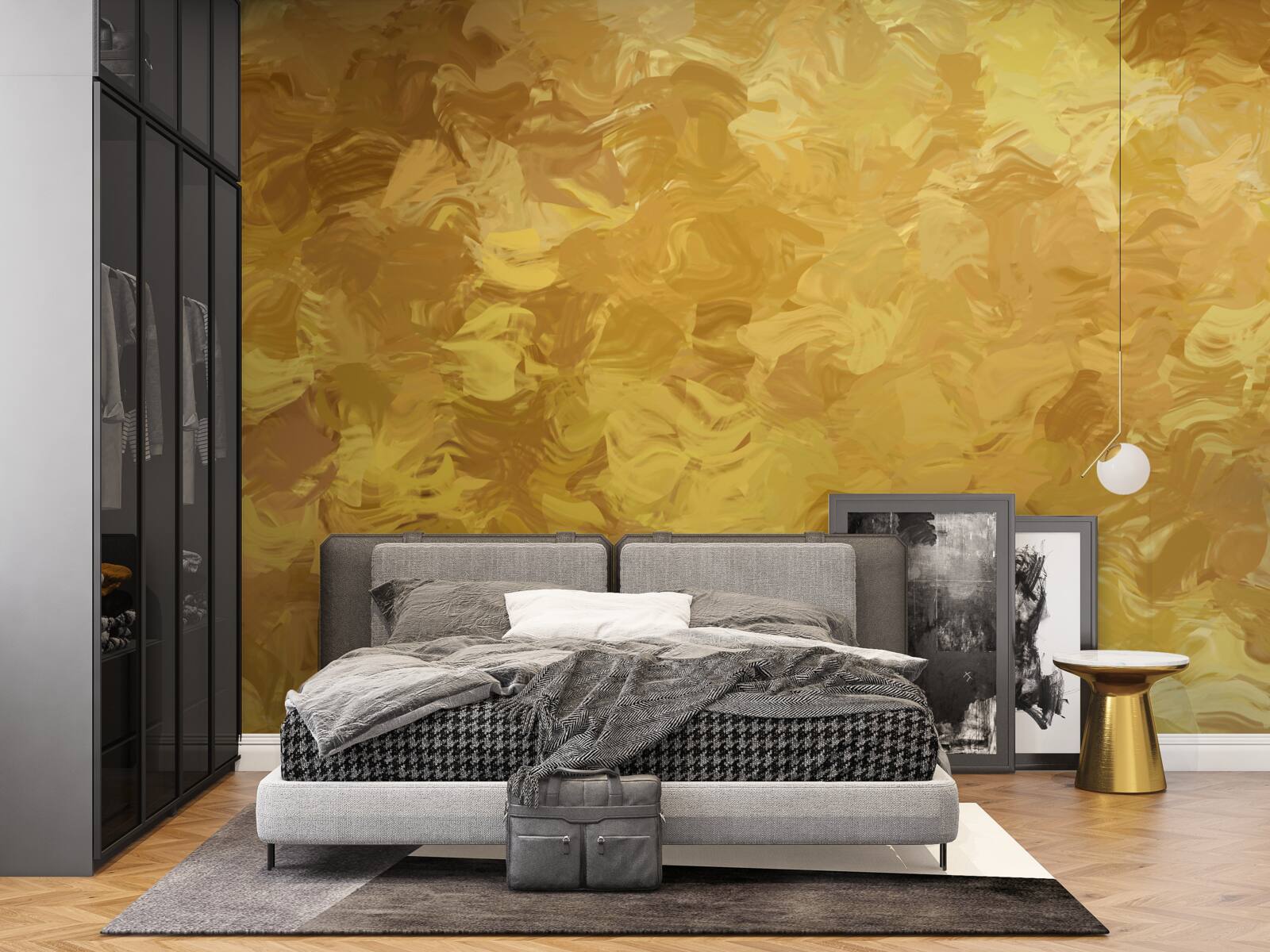 Fototapet fundal cu textura de aur