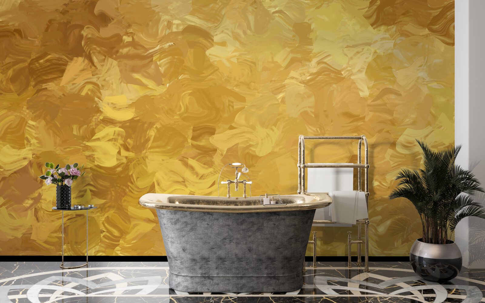 Fototapet fundal cu textura de aur