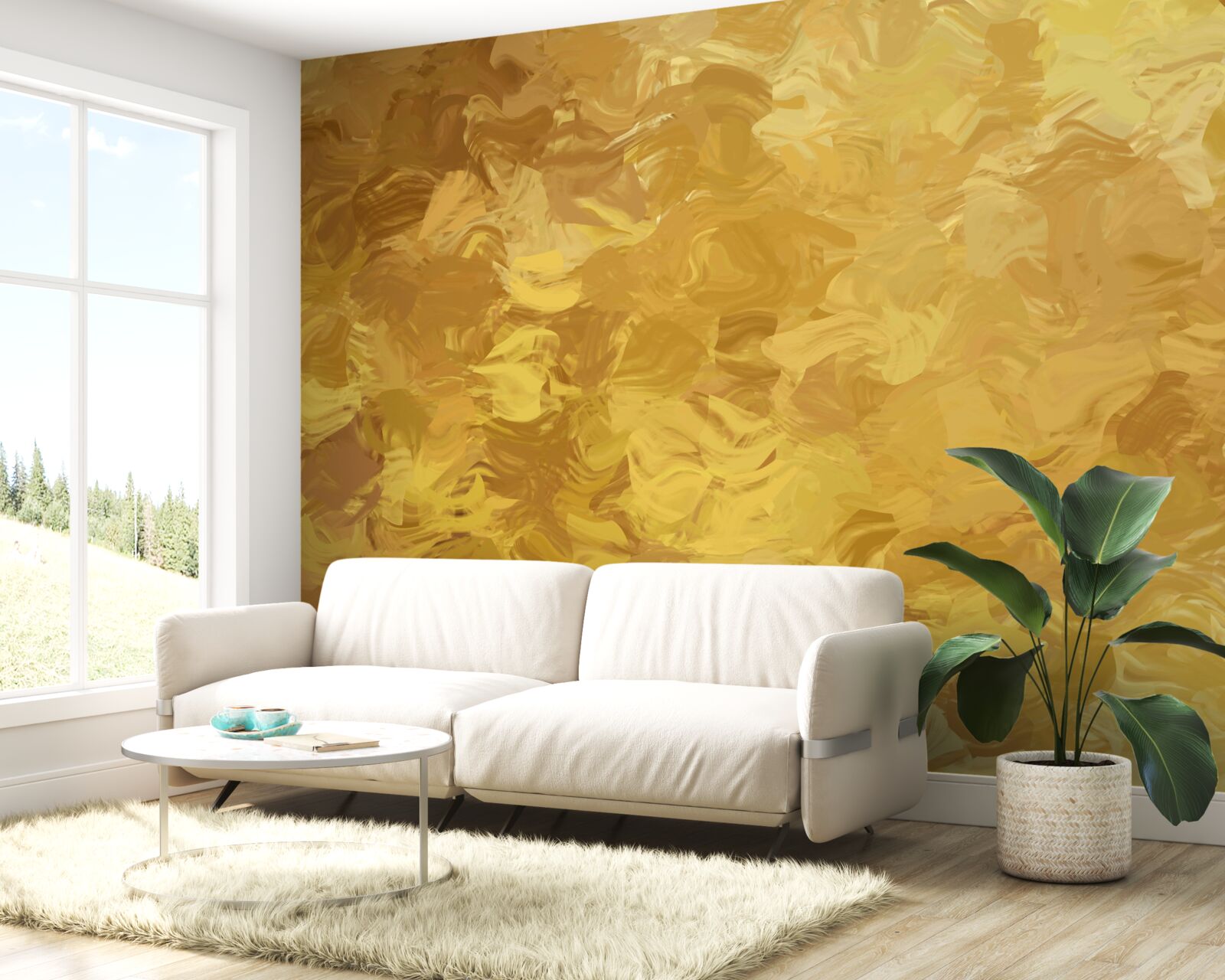 Fototapet fundal cu textura de aur