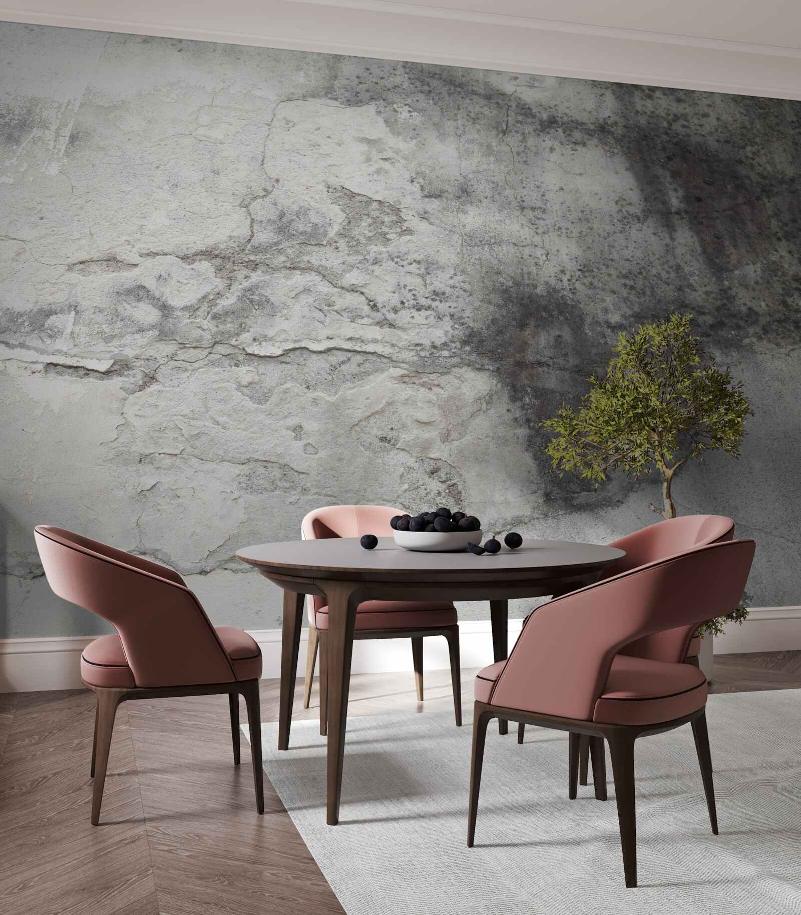 Fototapet gri gunoi textura