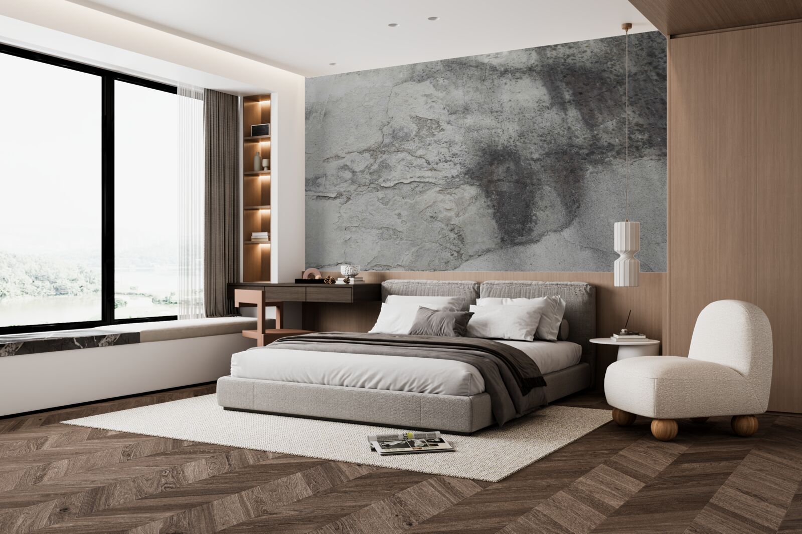 Fototapet gri gunoi textura