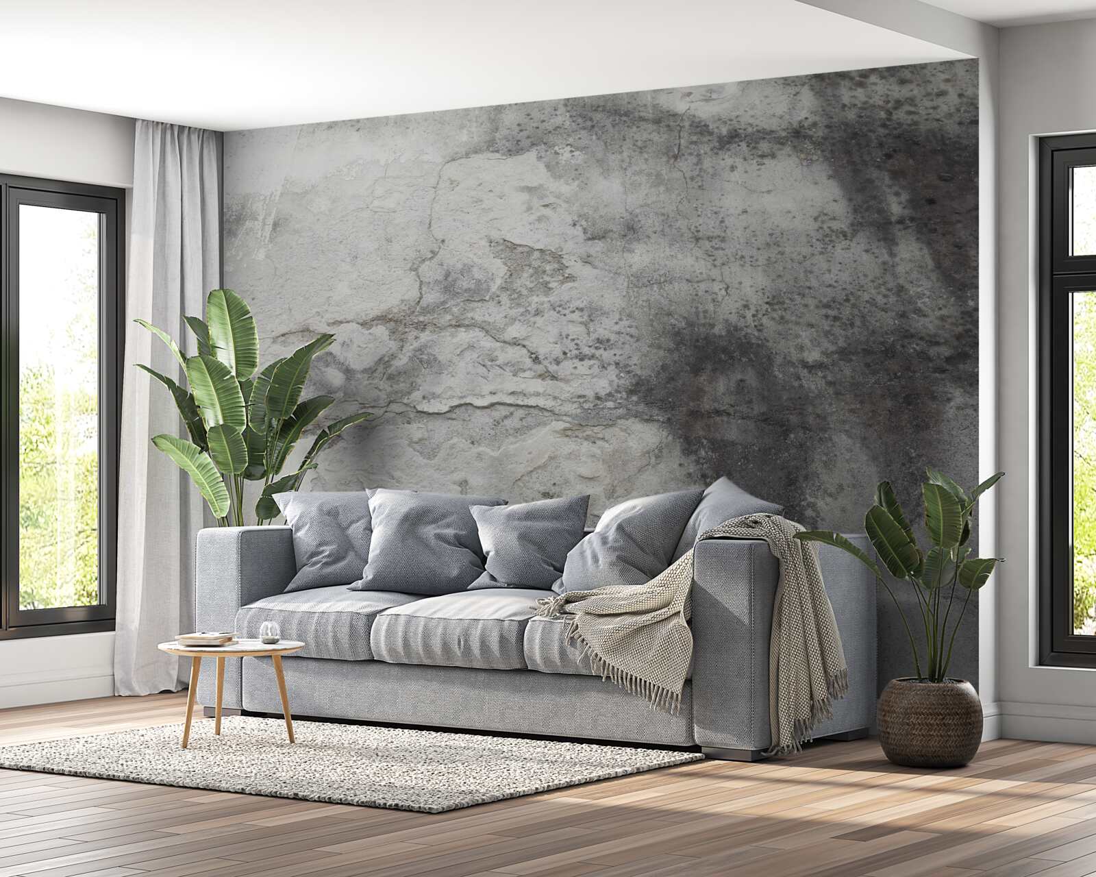 Fototapet gri gunoi textura