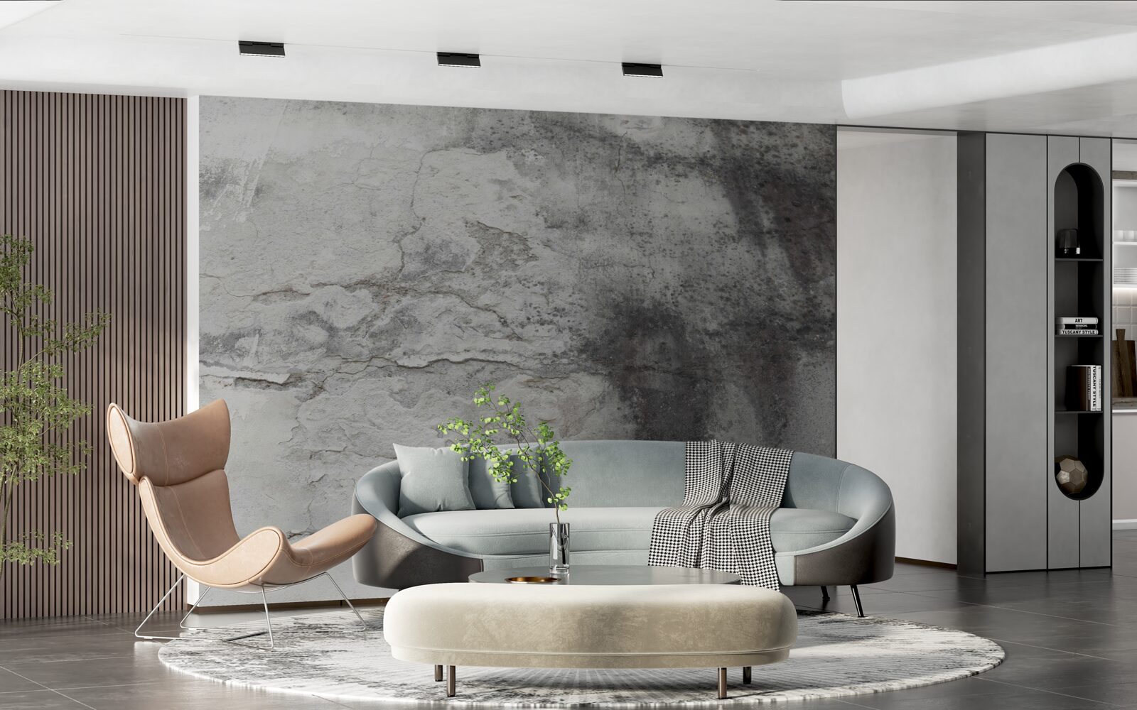 Fototapet gri gunoi textura