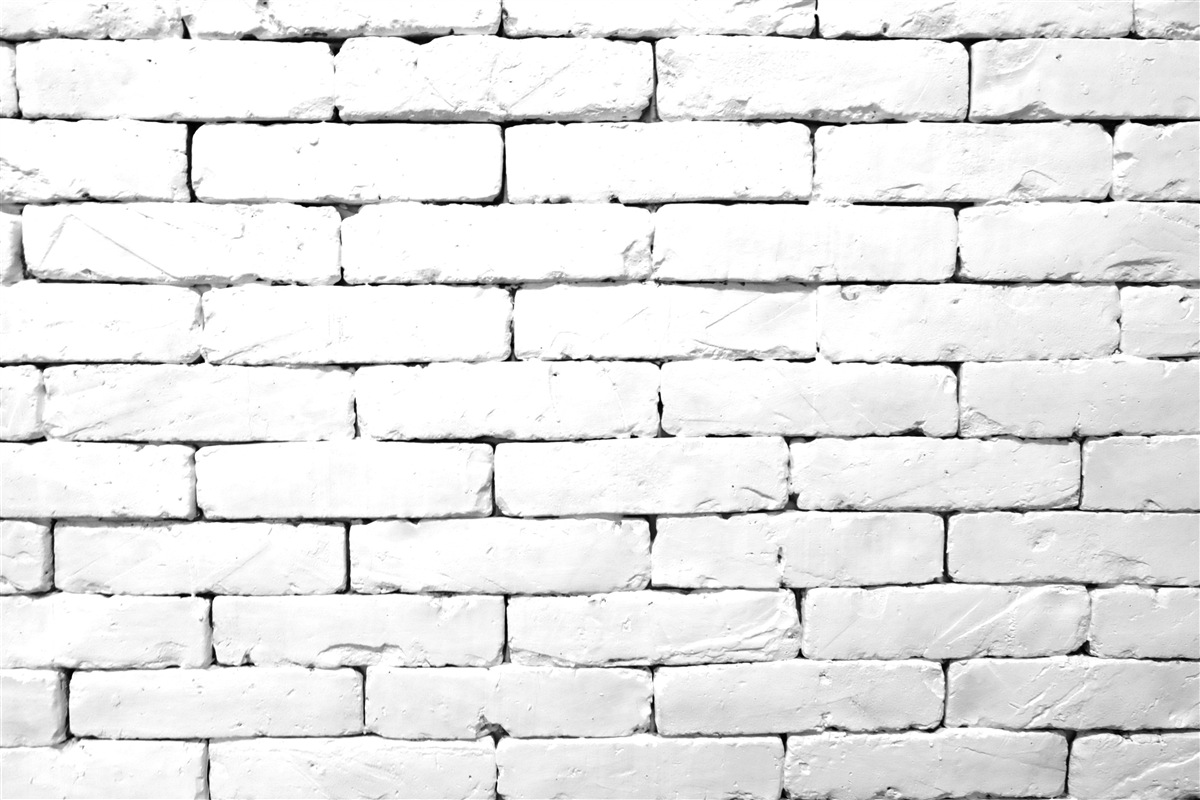 Fototapet Perete din cărămidă, realizat cu grijă în alb