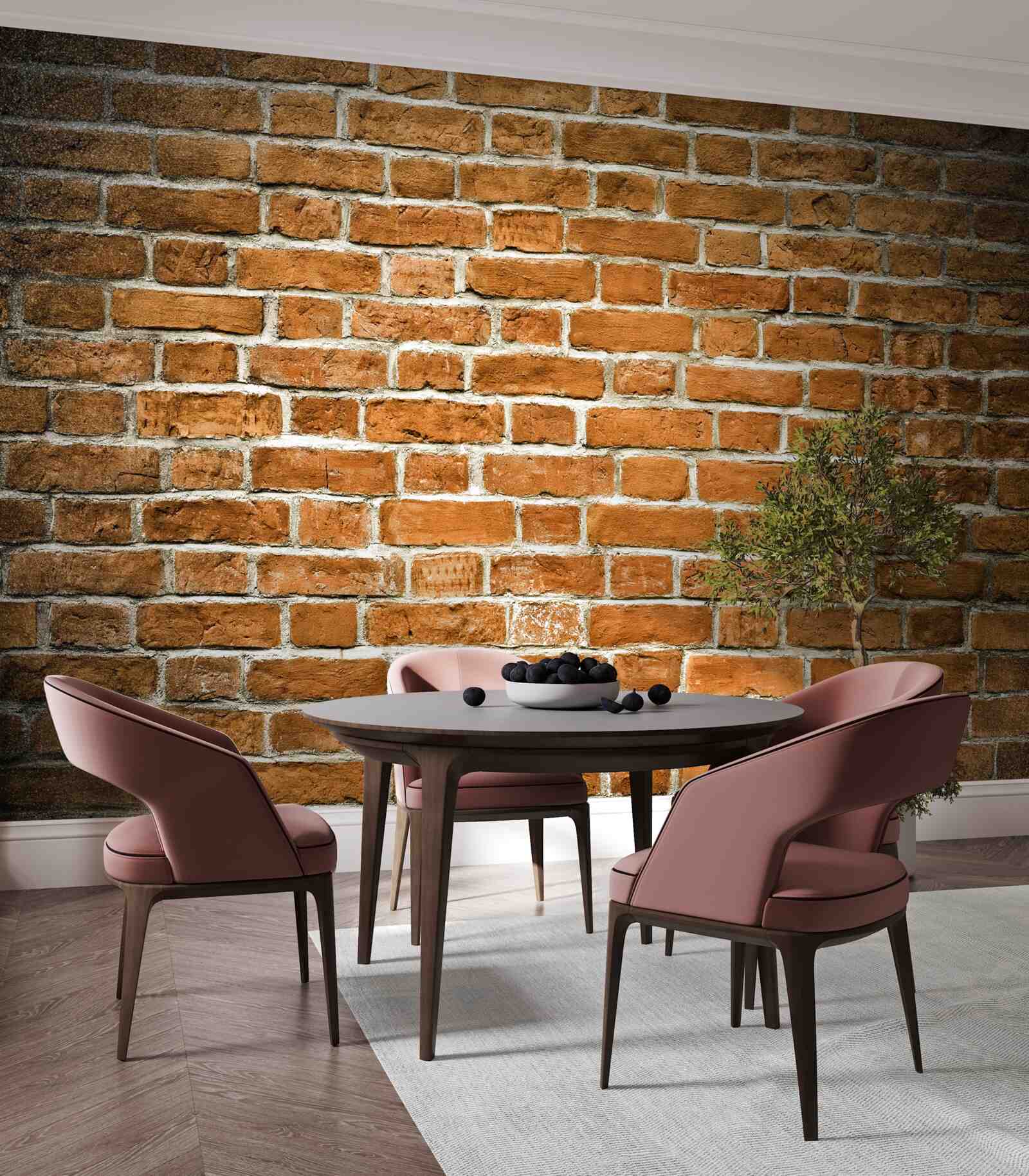 Fototapet zid de cărămidă maro