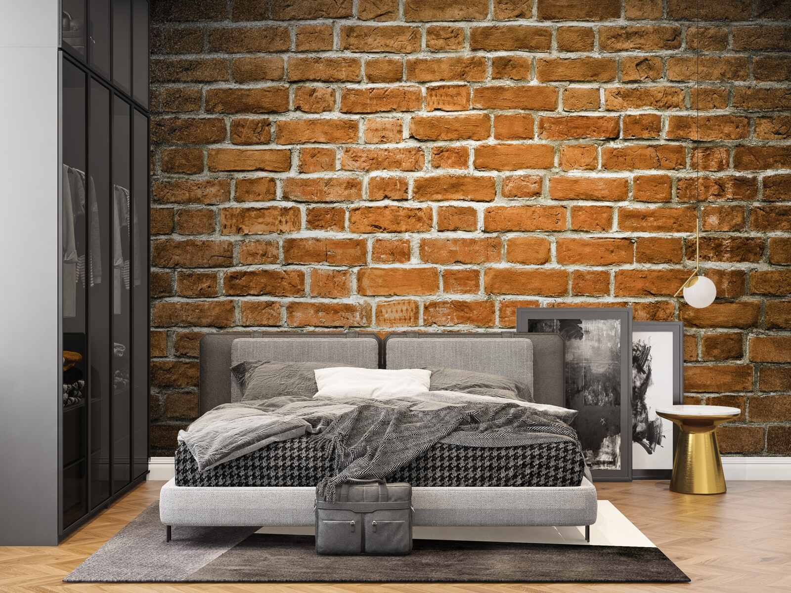 Fototapet zid de cărămidă maro