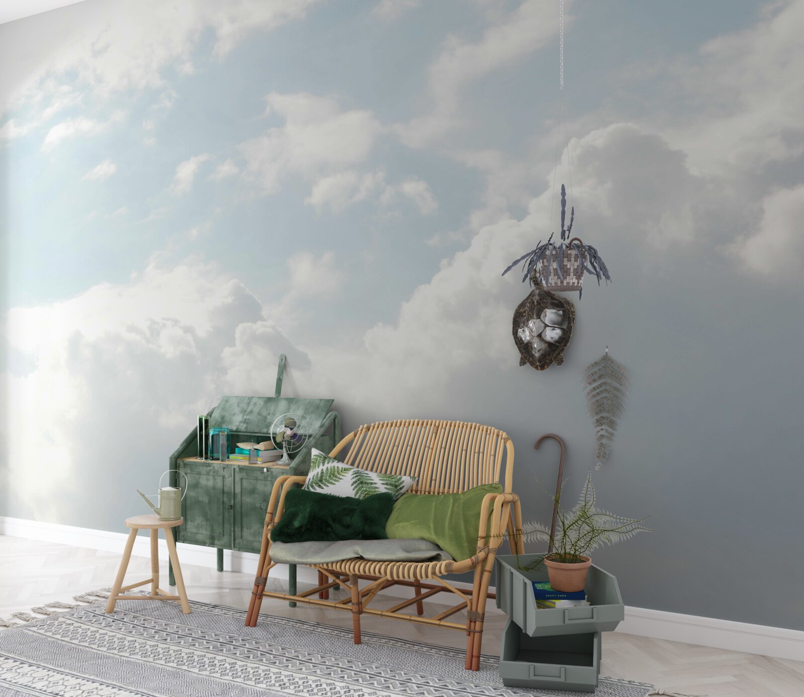 Fototapet nori lăptoși groși