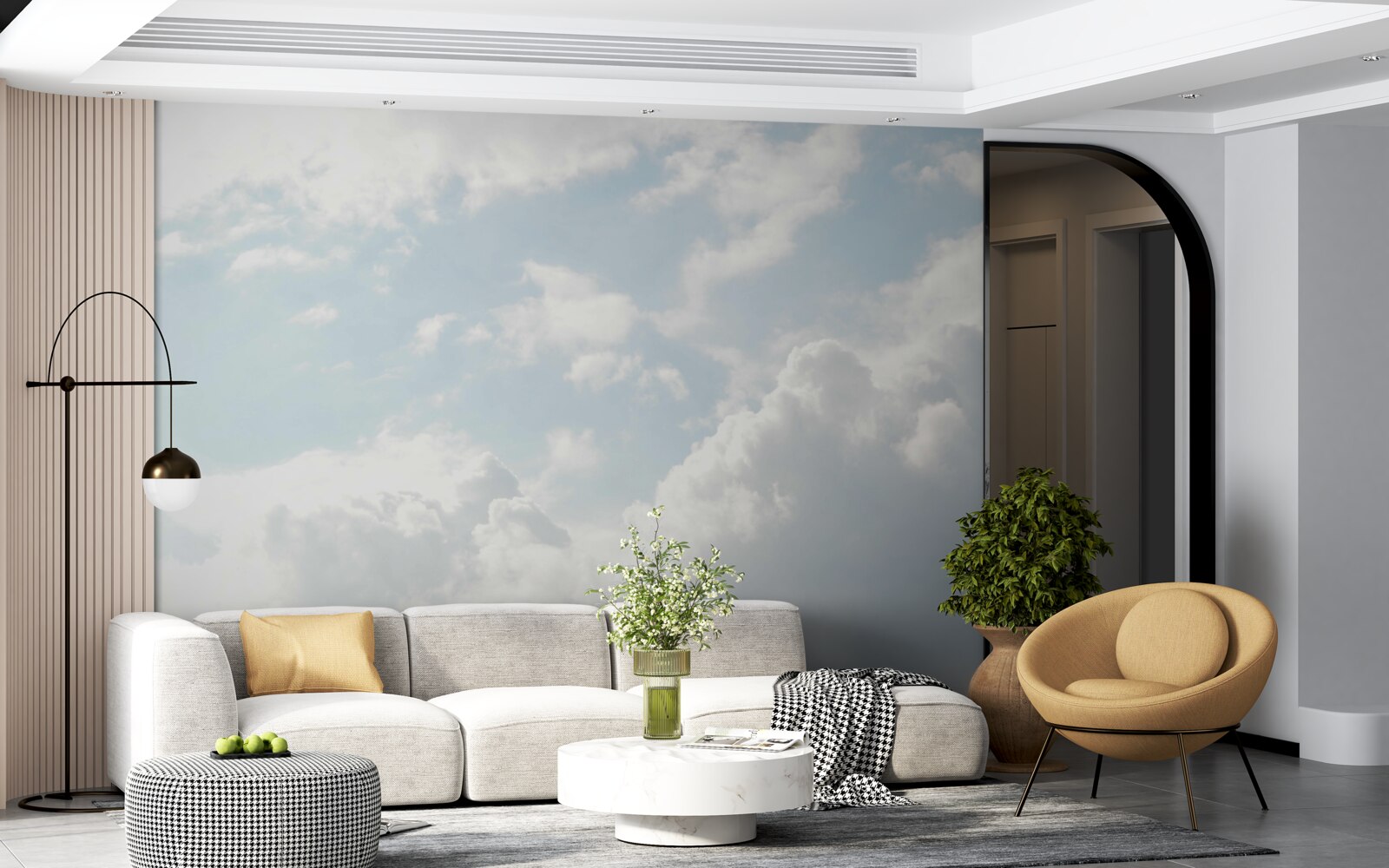 Fototapet nori lăptoși groși