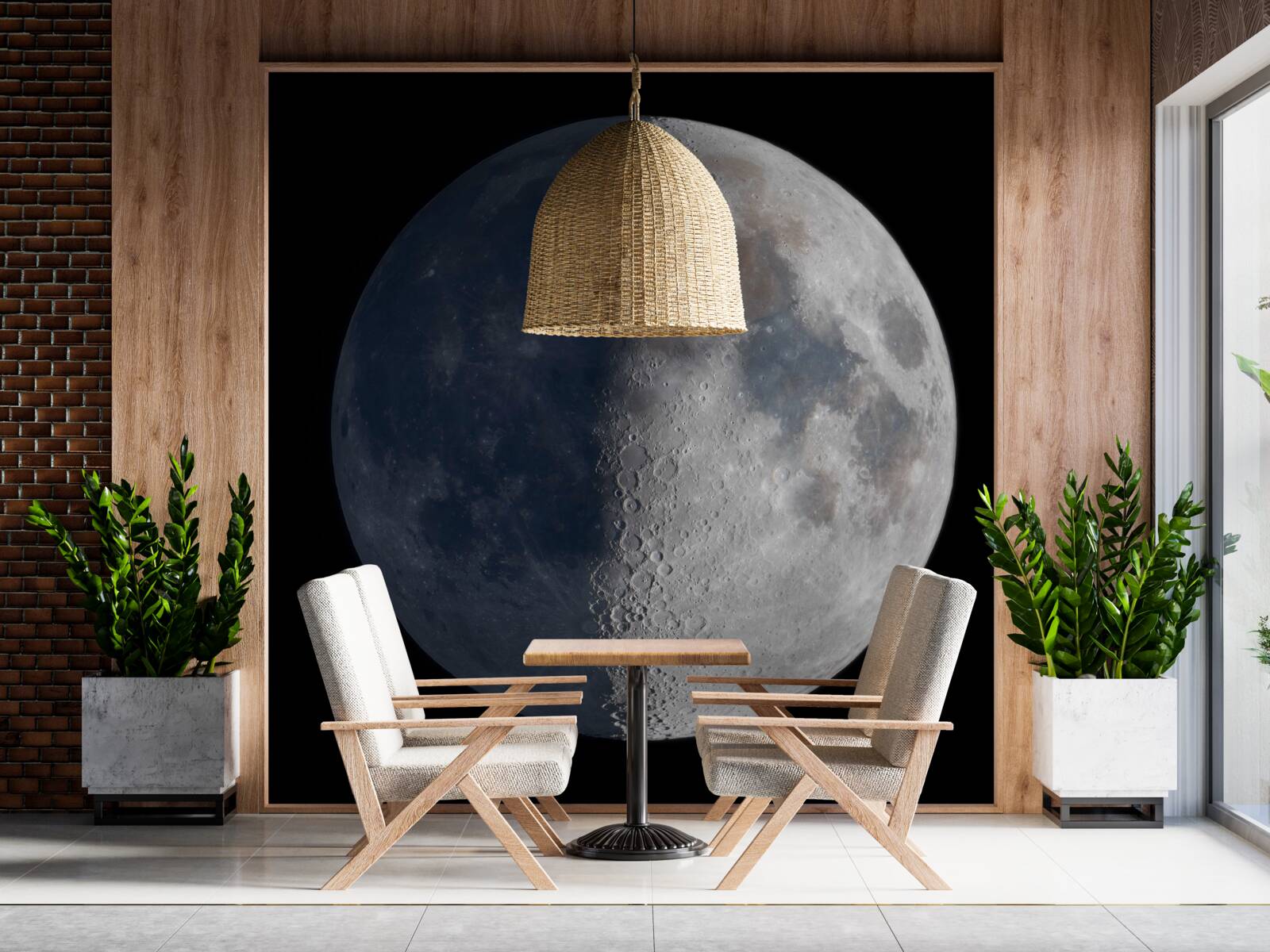 Fototapet zile și nopți pe lună