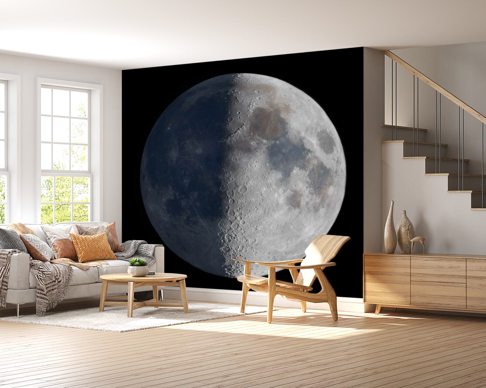 Fototapet zile și nopți pe lună