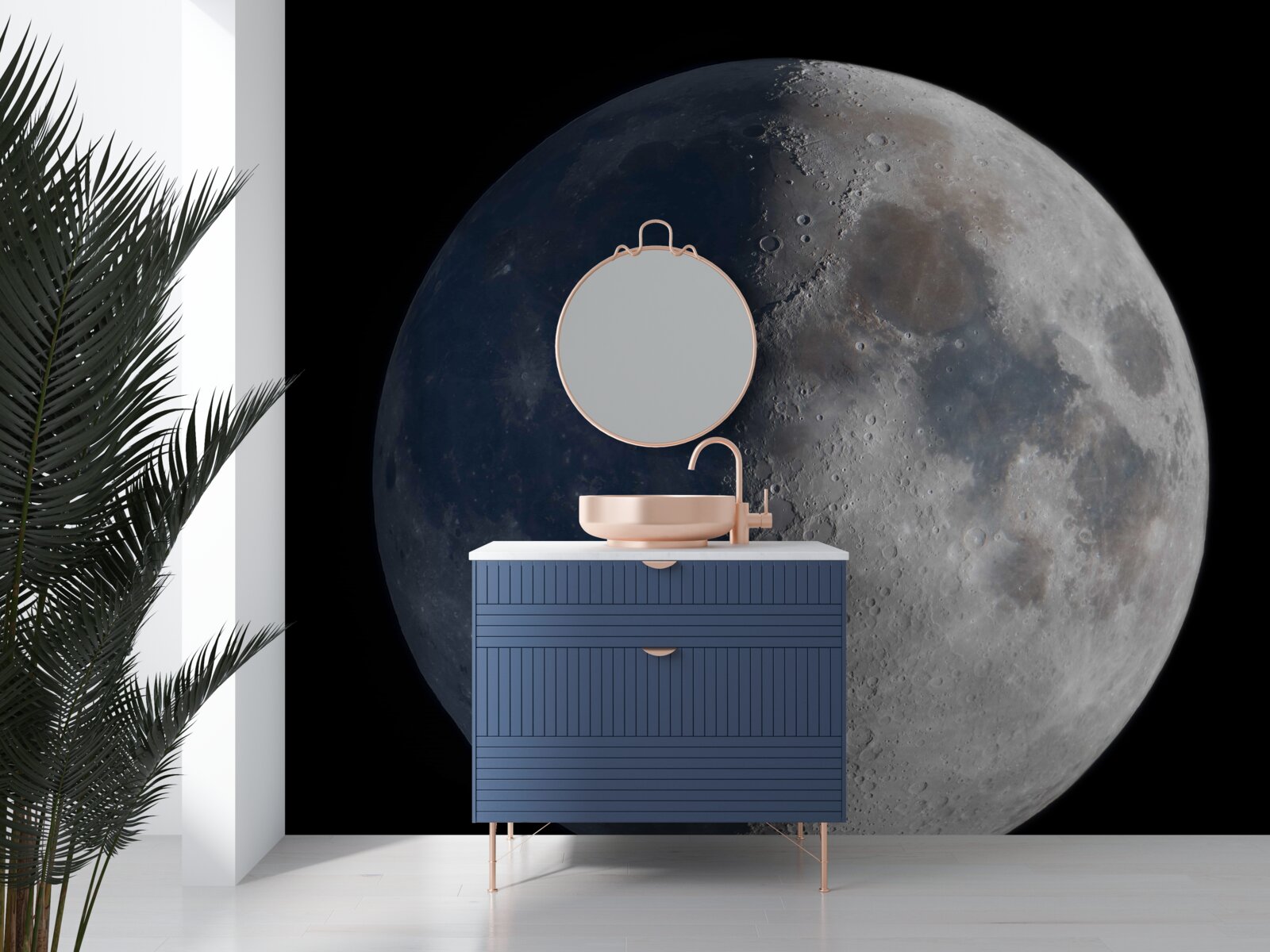 Fototapet zile și nopți pe lună