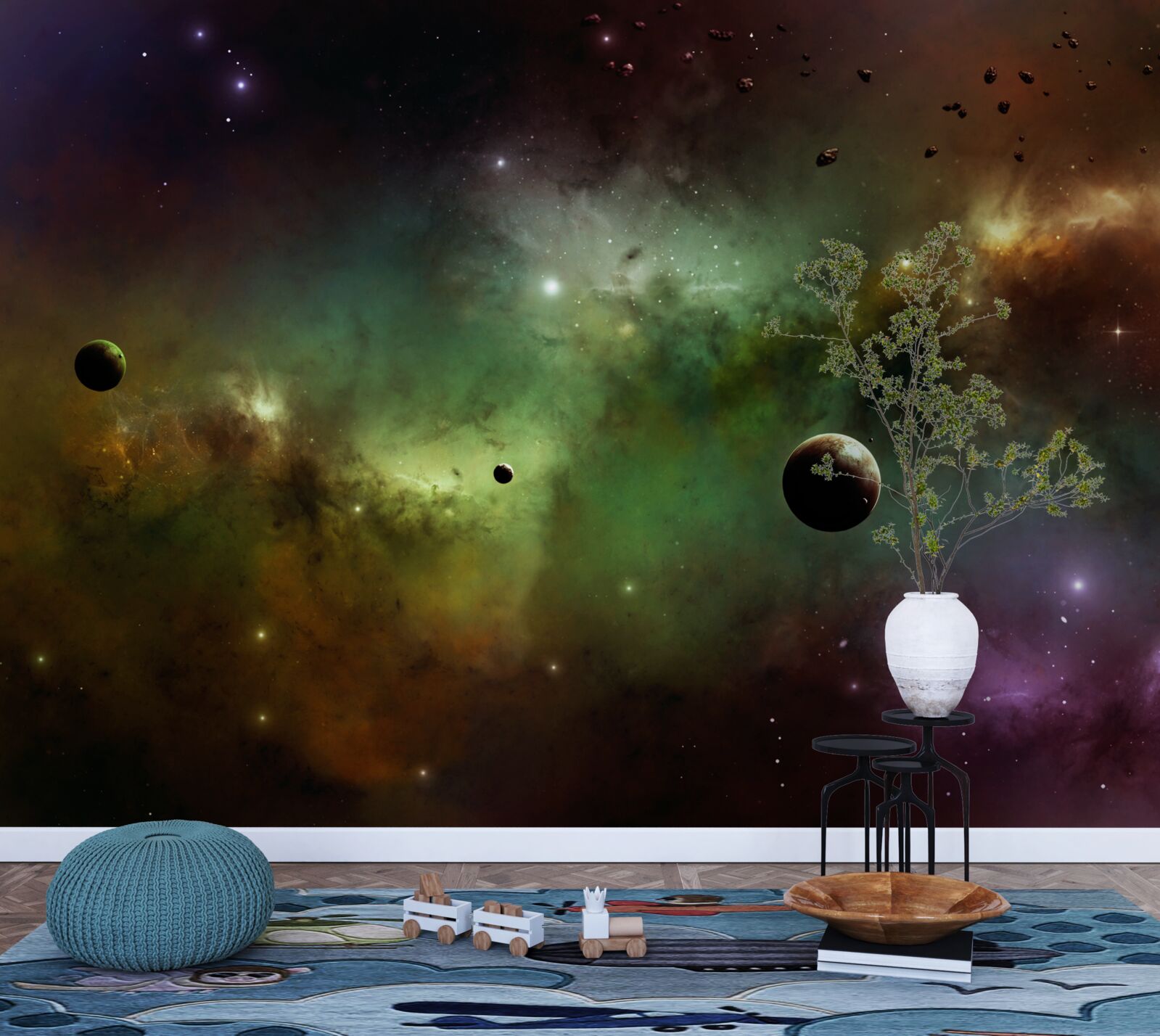 Fototapet un univers multicolor unic