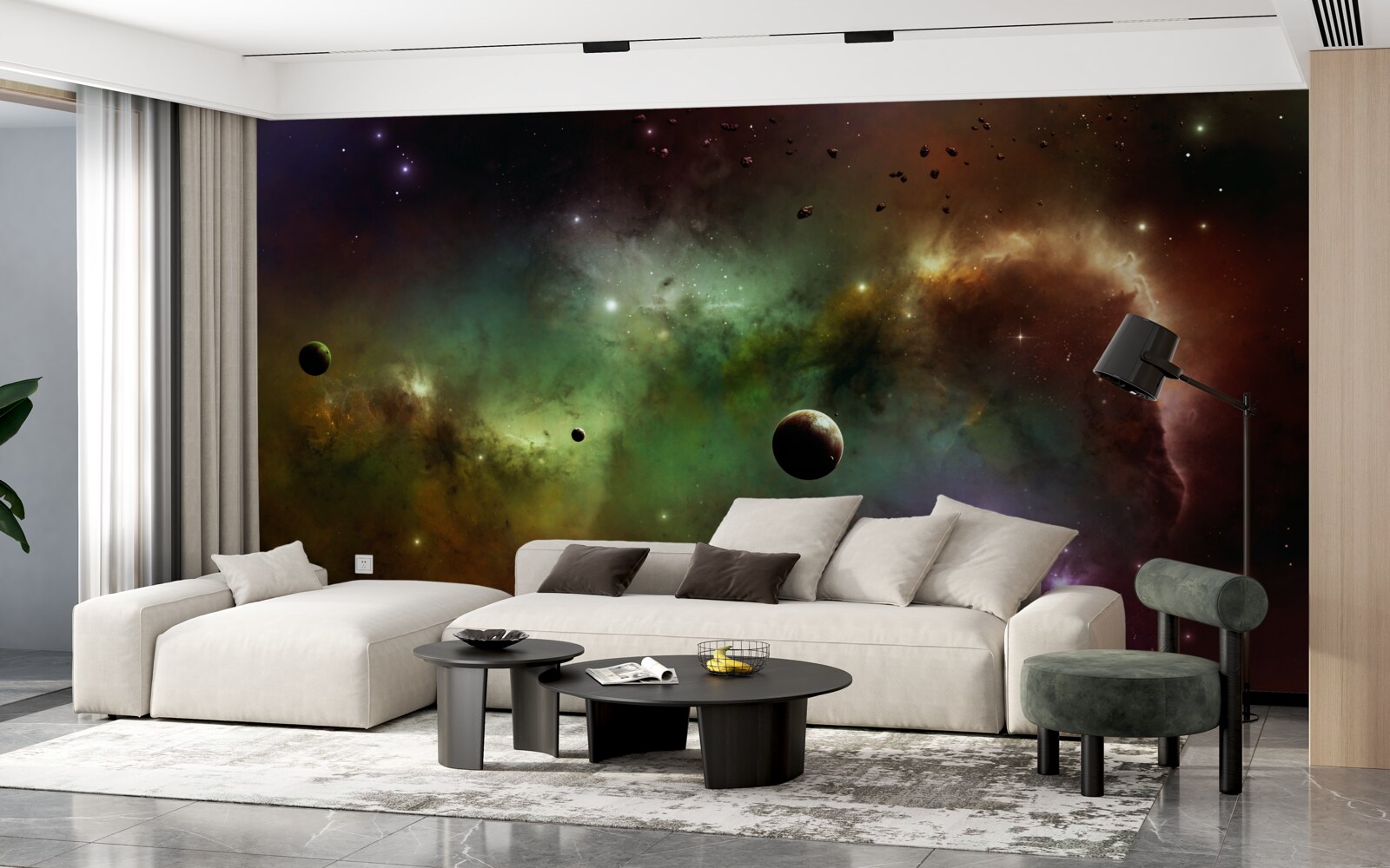 Fototapet un univers multicolor unic