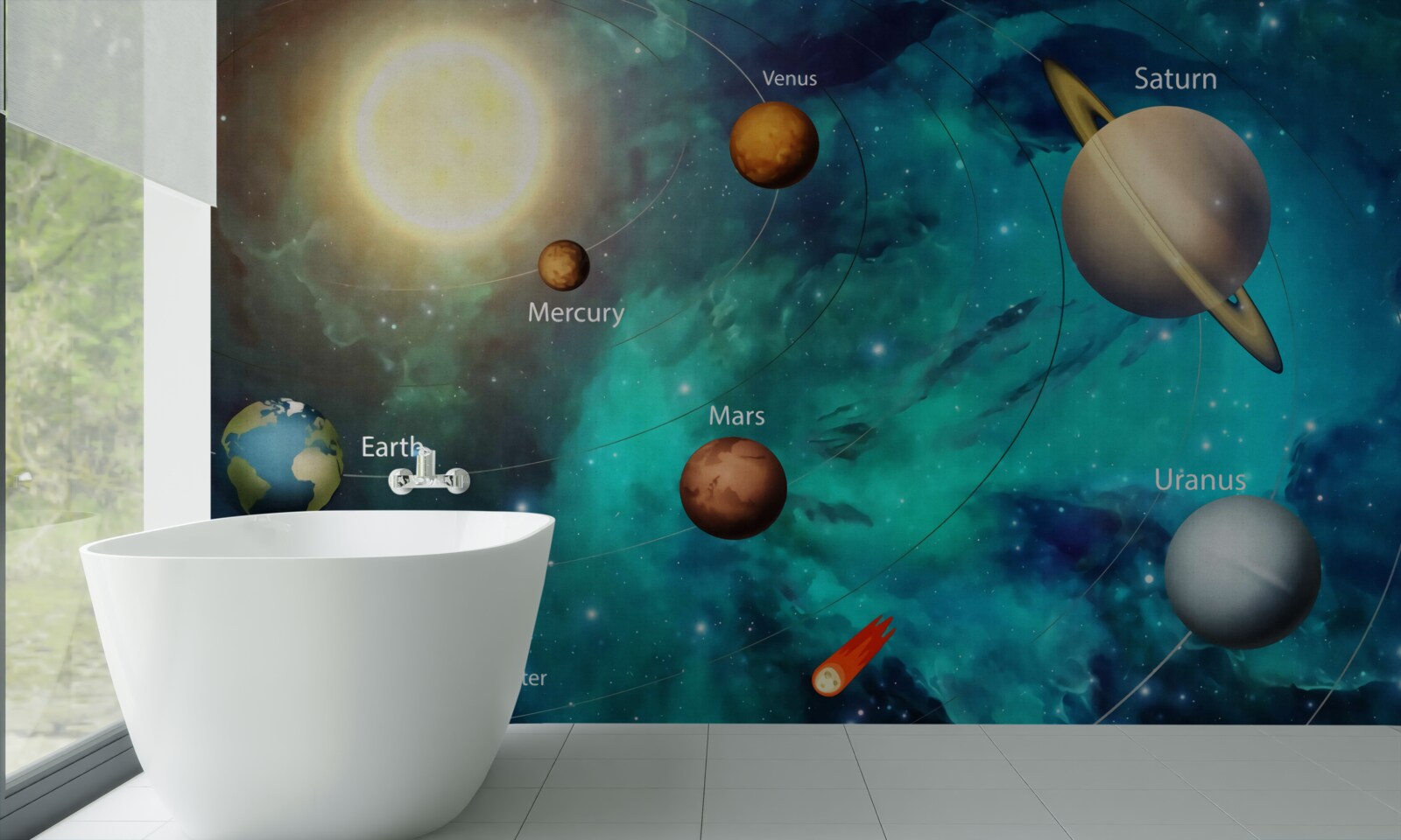 Fototapet spectacol numit planetar