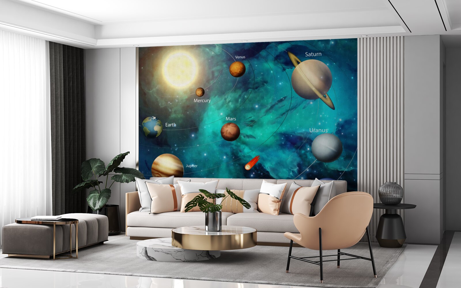 Fototapet spectacol numit planetar